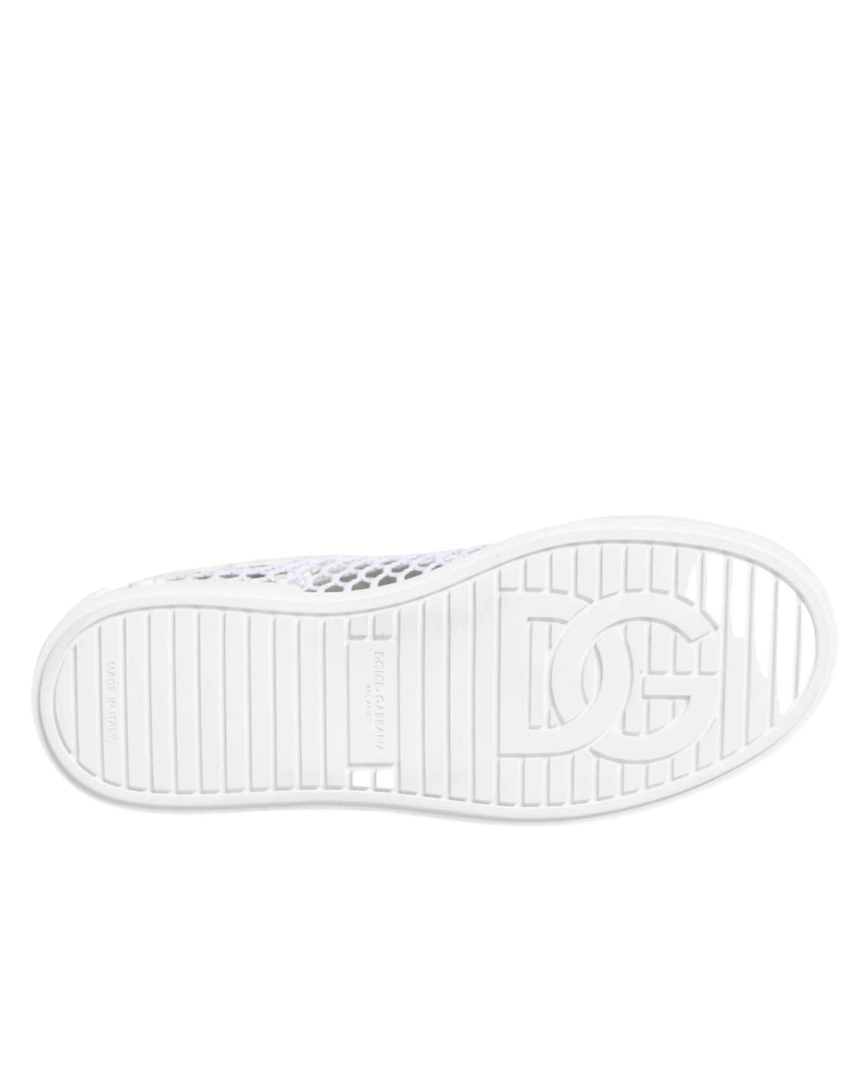 Dolce & Gabbana White Mesh Inserts Low Top Sneakers Shoes Glam Steals