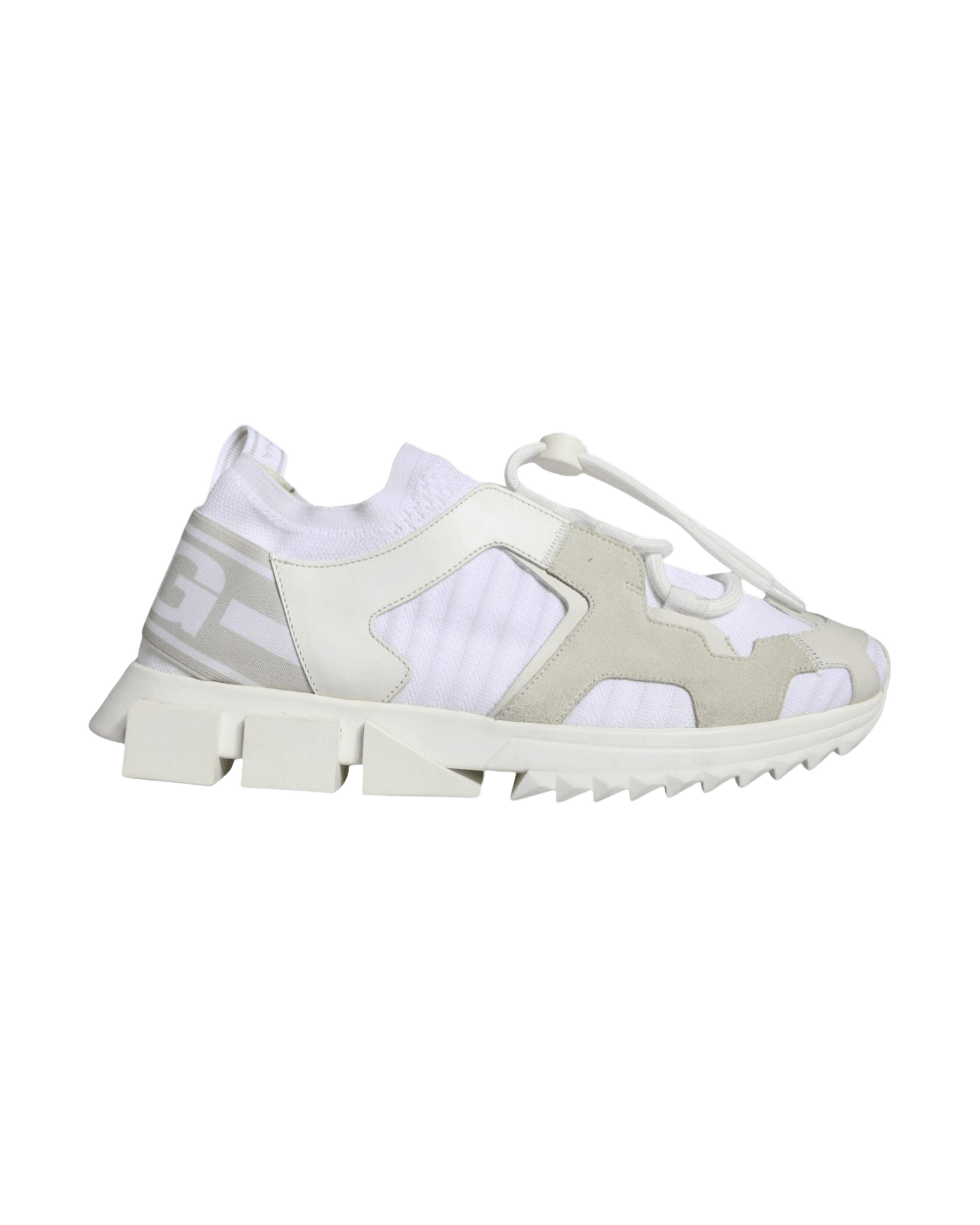 Dolce & Gabbana White Mesh Sorrento Trekking Sneakers Shoes Sneakers