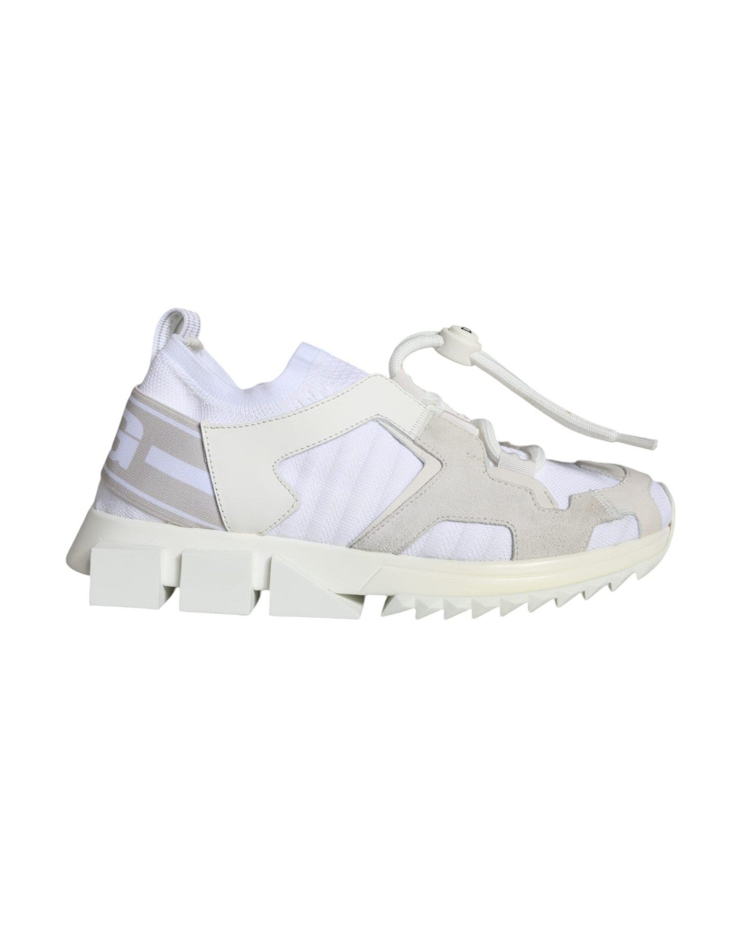 Dolce & Gabbana White Mesh Sorrento Trekking Sneakers Shoes Glam Steals