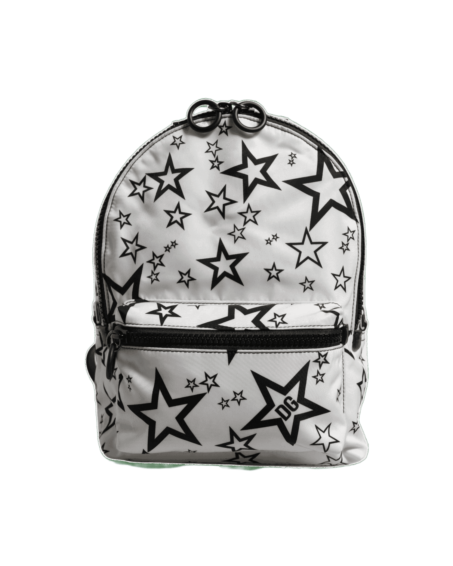 Dolce & Gabbana White Nylon Dg Stars Print Travel Backpack Bag Glam Steals