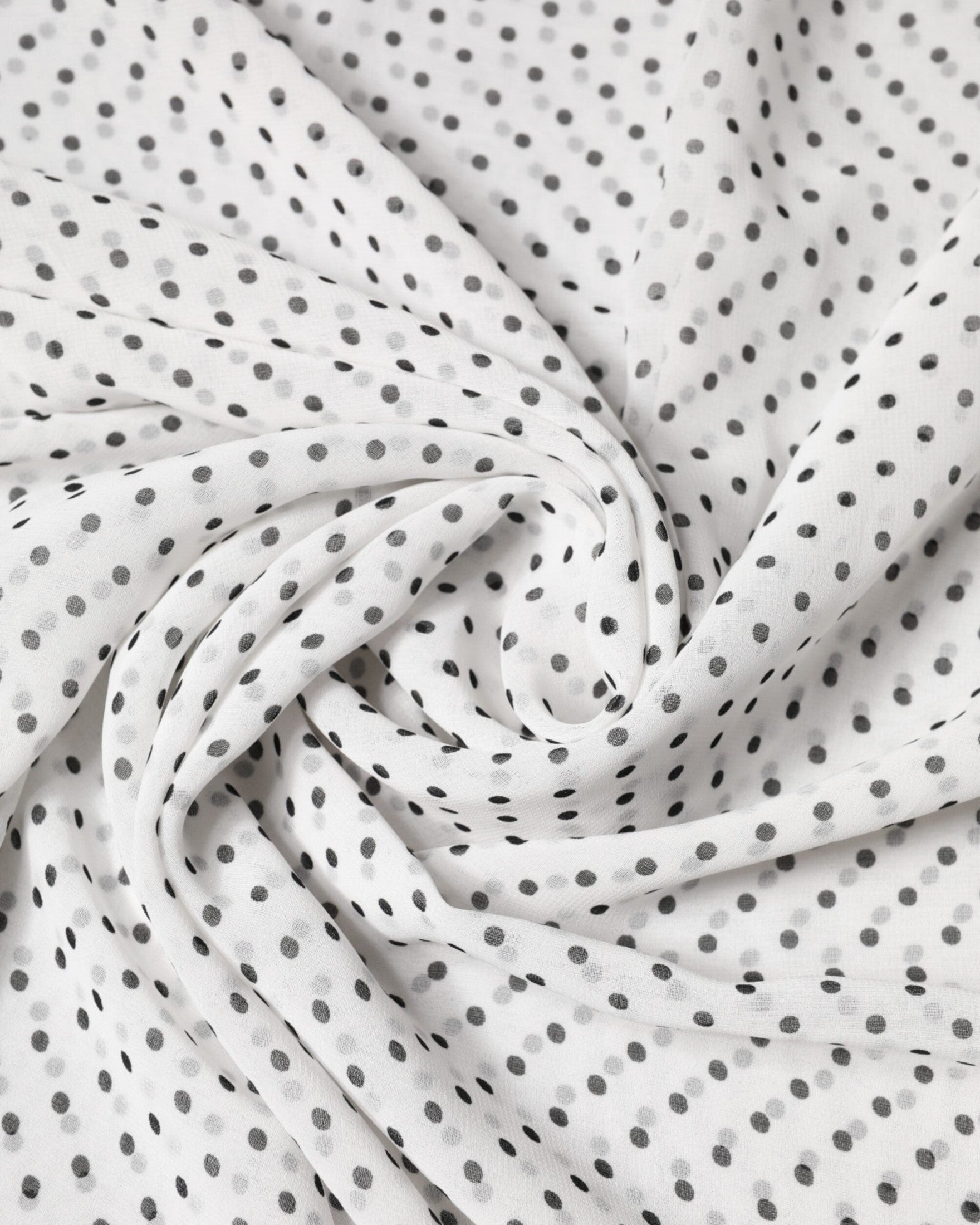 Dolce & Gabbana White Polyester Polka Dot Shawl Scarf Glam Steals