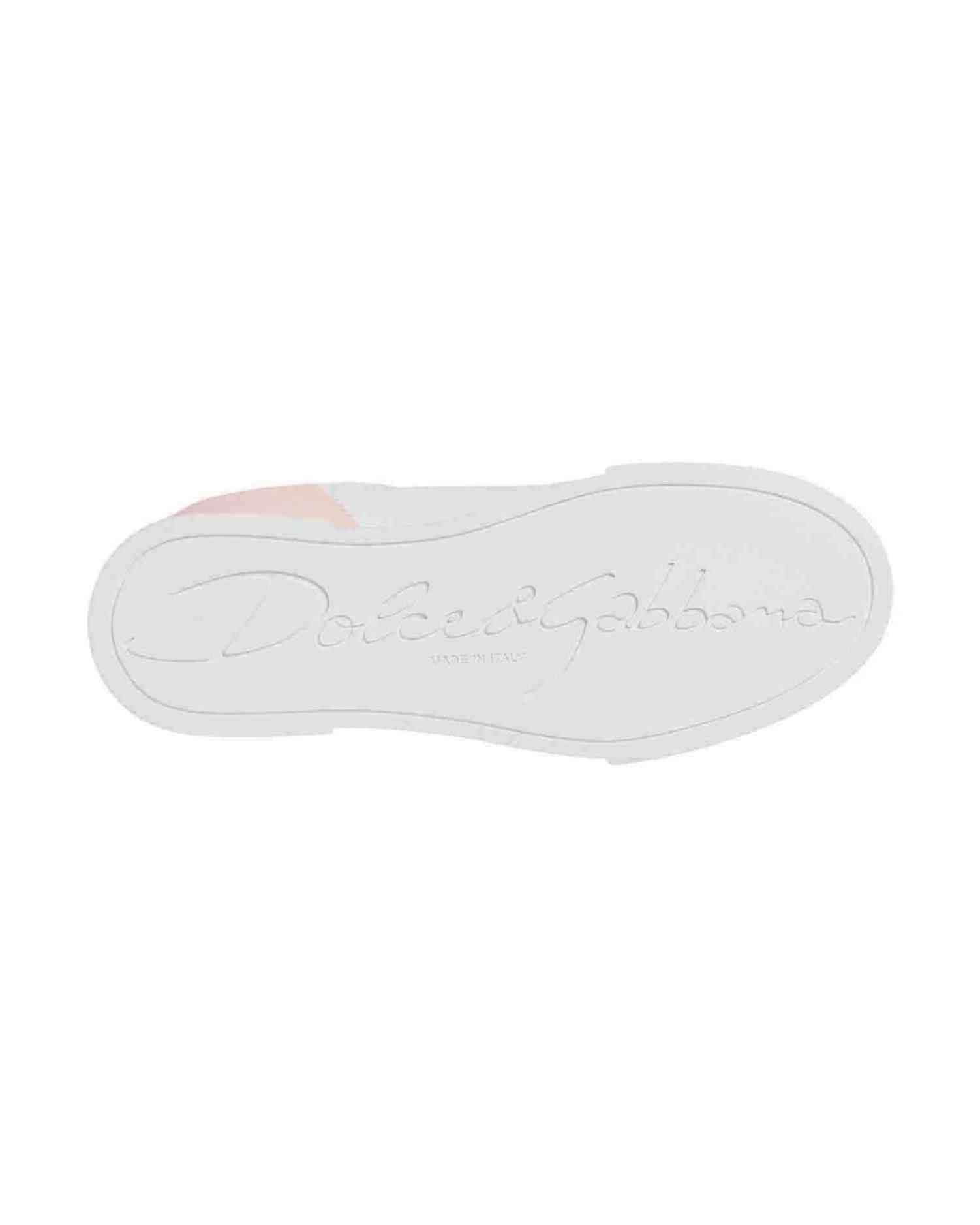 Dolce & Gabbana White Portofino Low Top Sneakers Shoes Sneakers