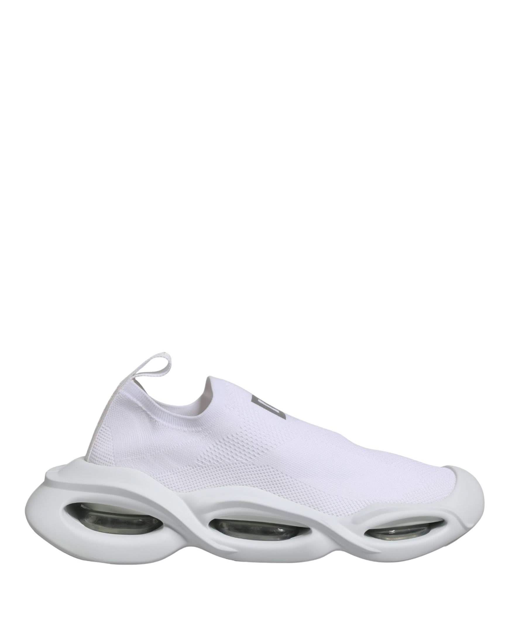 Dolce & Gabbana White Slip On Wave Low Top Sneakers Shoes Glam Steals