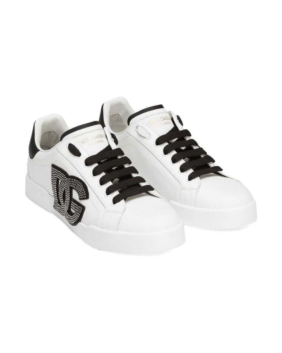 Dolce & Gabbana White Sneakers Glam Steals