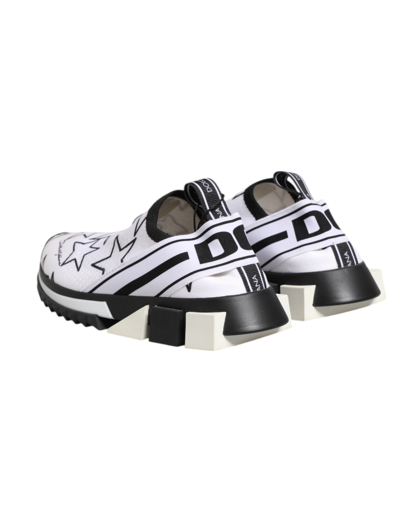 Dolce & Gabbana White Stars Sorrento Low Top Sneakers Shoes Glam Steals