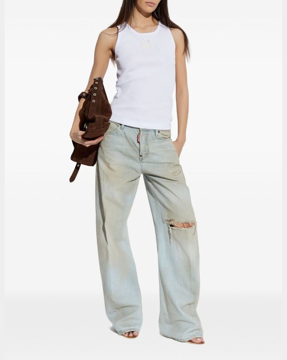 Dolce & Gabbana White Top Topwear