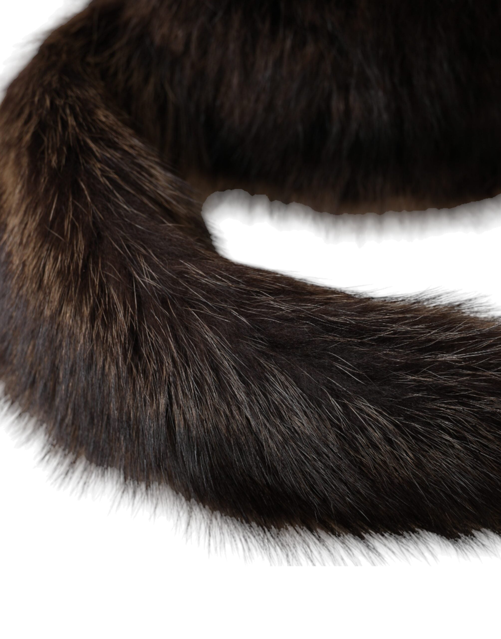 Dolce & Gabbana Women Raccoon Fur Bucket Brown Hat Glam Steals