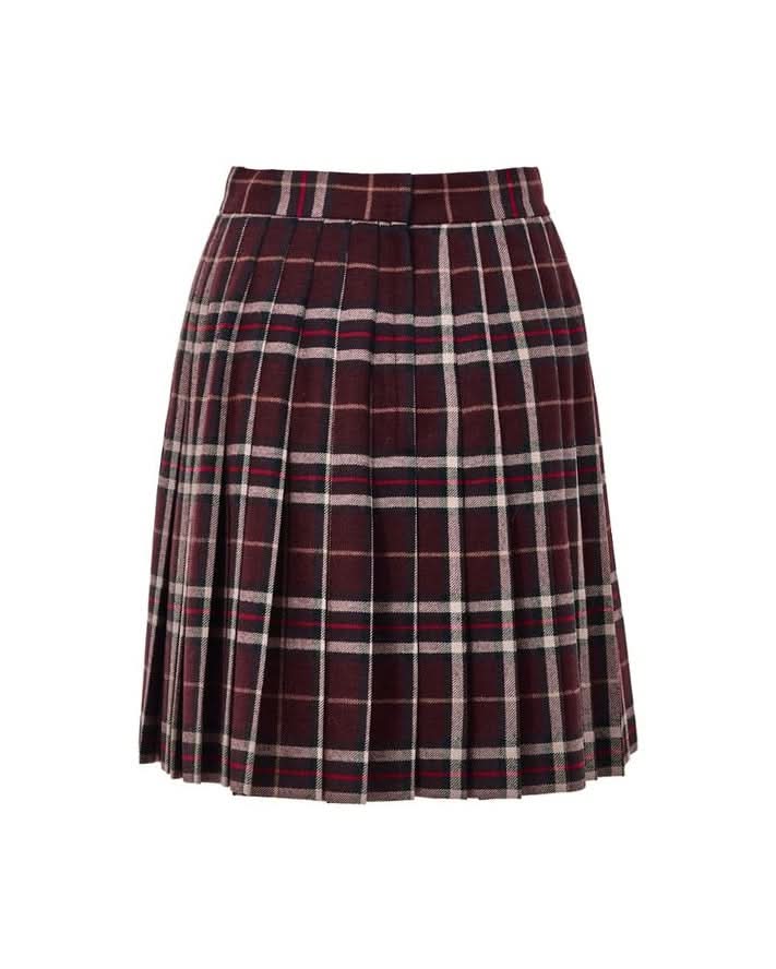 Dolce & Gabbana Wool Bordeaux Mini Skirt Skirts