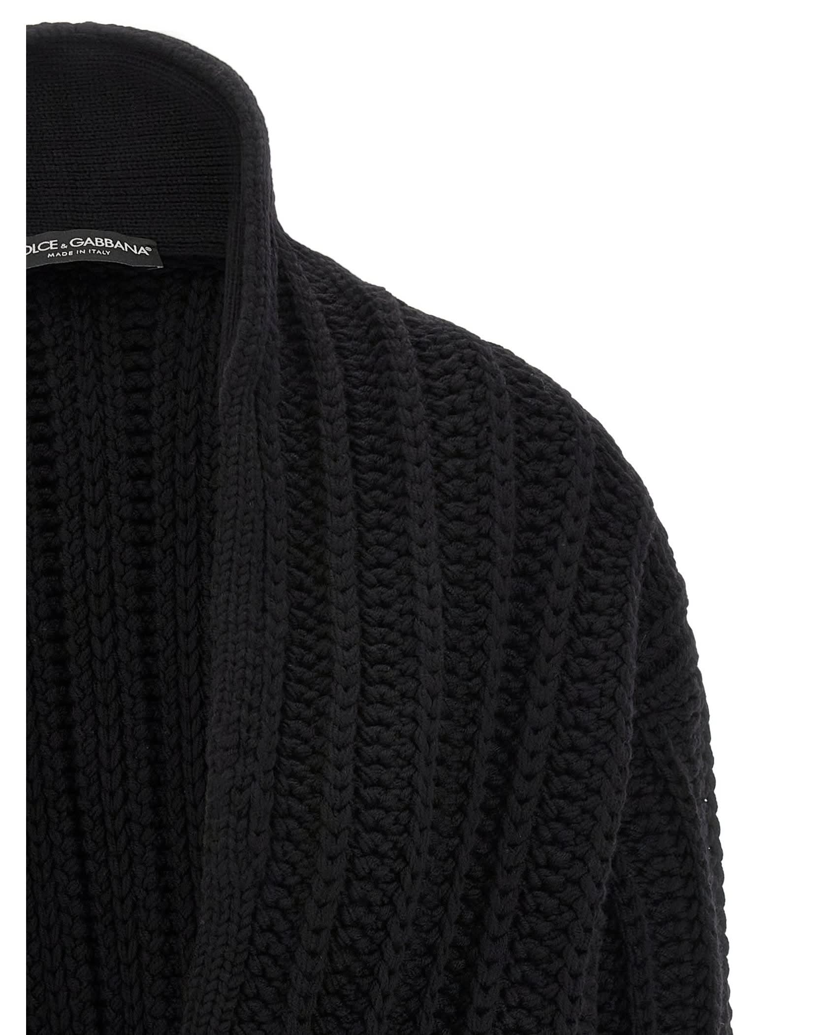 Dolce & Gabbana Wool Coarse Cardigan Glam Steals