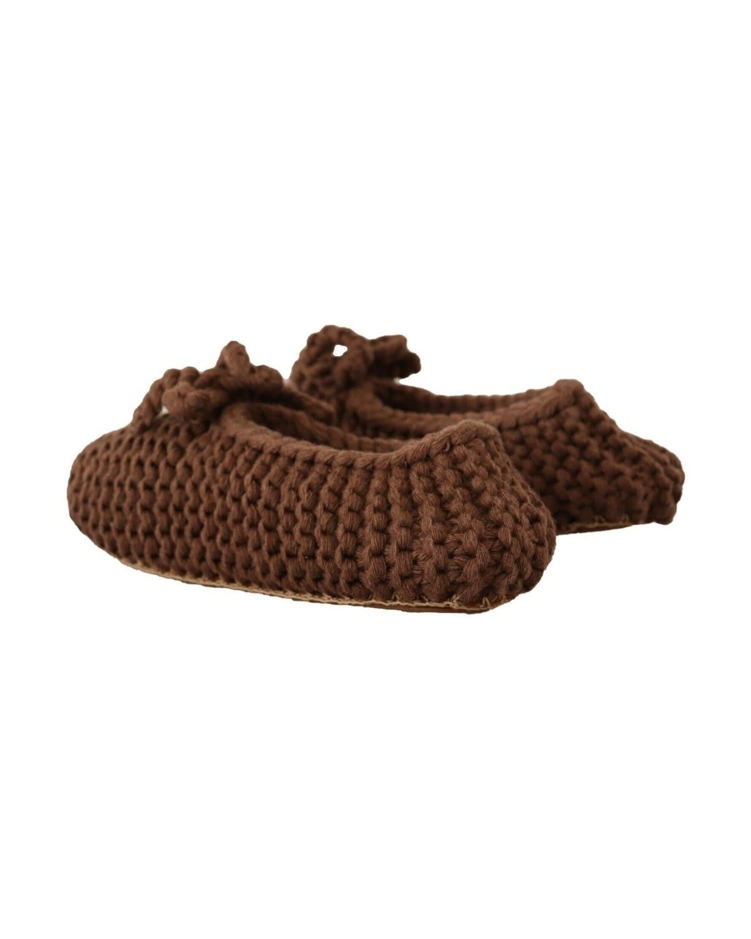 Dolce & Gabbana Wool Elegant Knit Ballerina Flats Flats