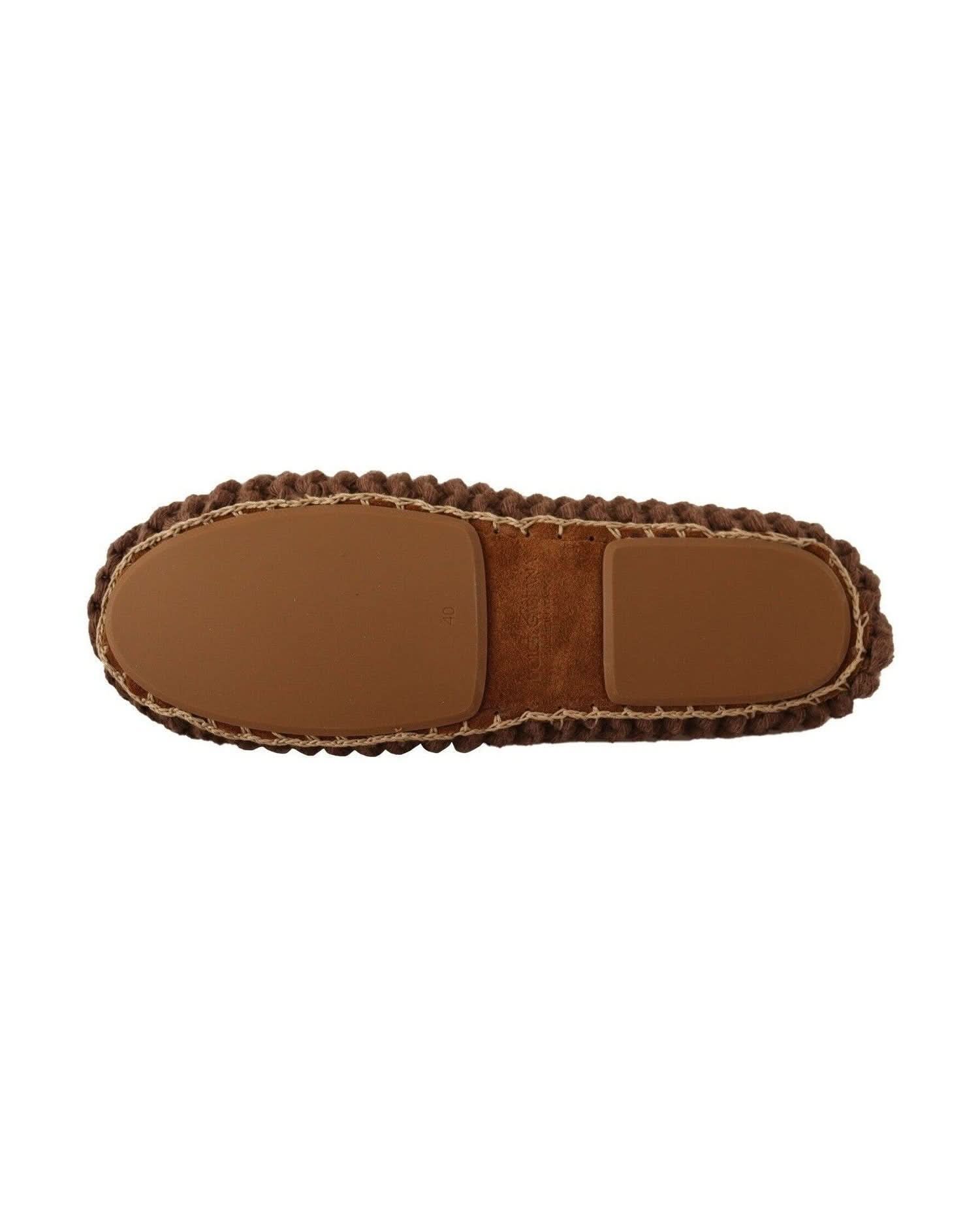 Dolce & Gabbana Wool Elegant Knit Ballerina Flats Flats