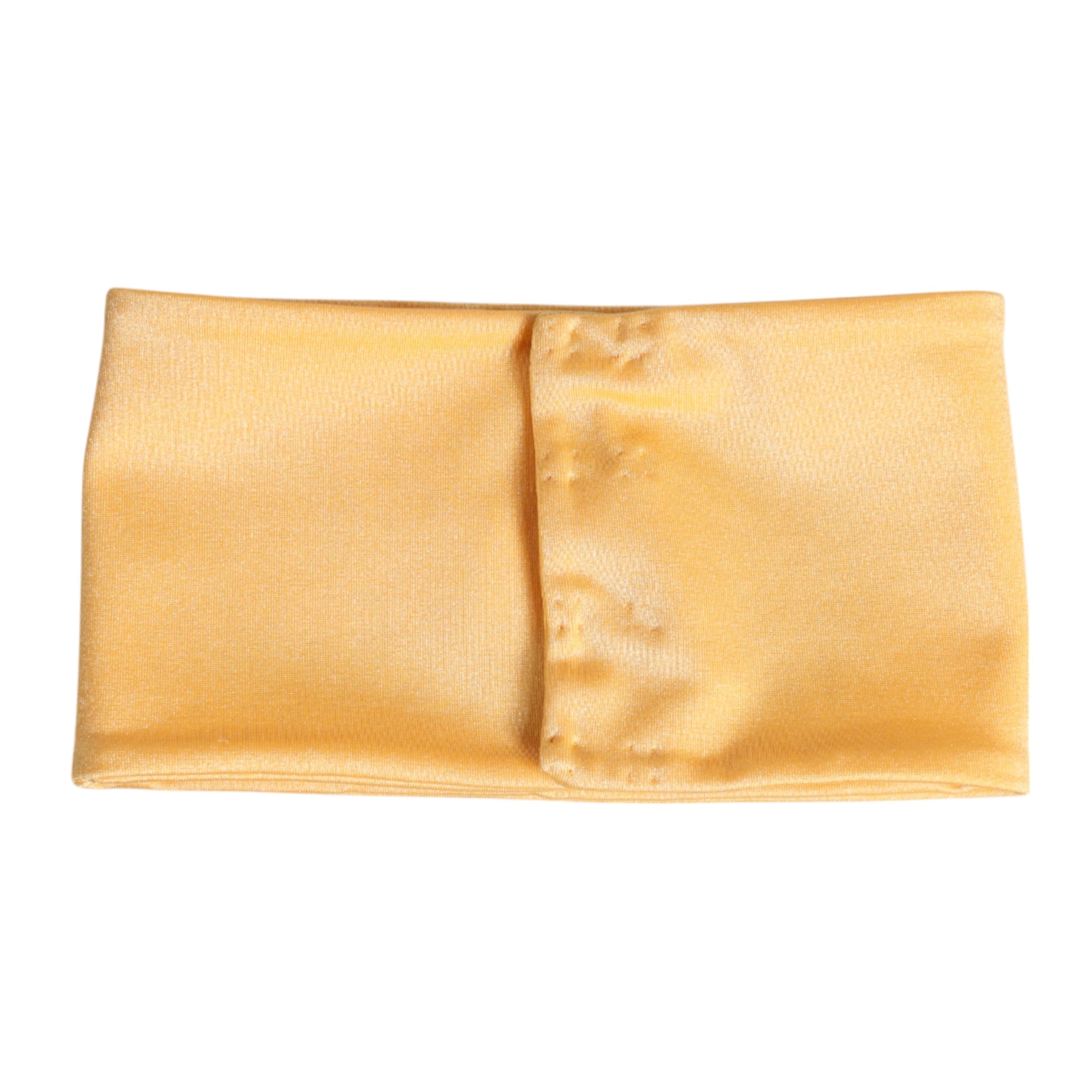 Dolce & Gabbana Yellow Nylon Stretch Women Neck Warmer Scarf Glam Steals
