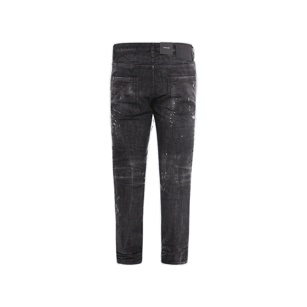 Dsquared² Black Cotton Denim Jeans Glam Steals