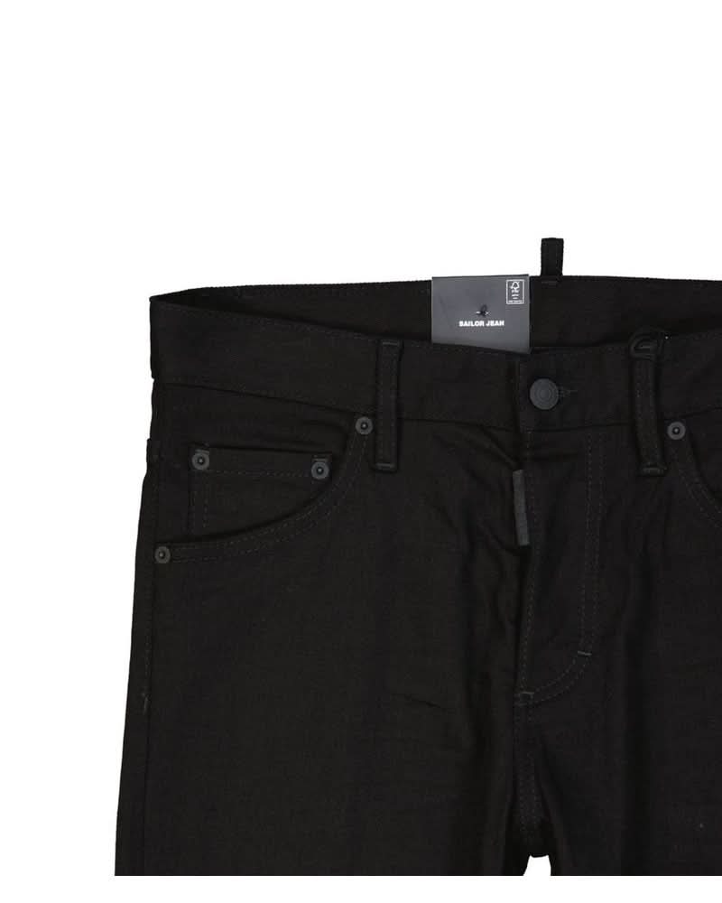 Dsquared² Black Cotton Denim Jeans Jeans