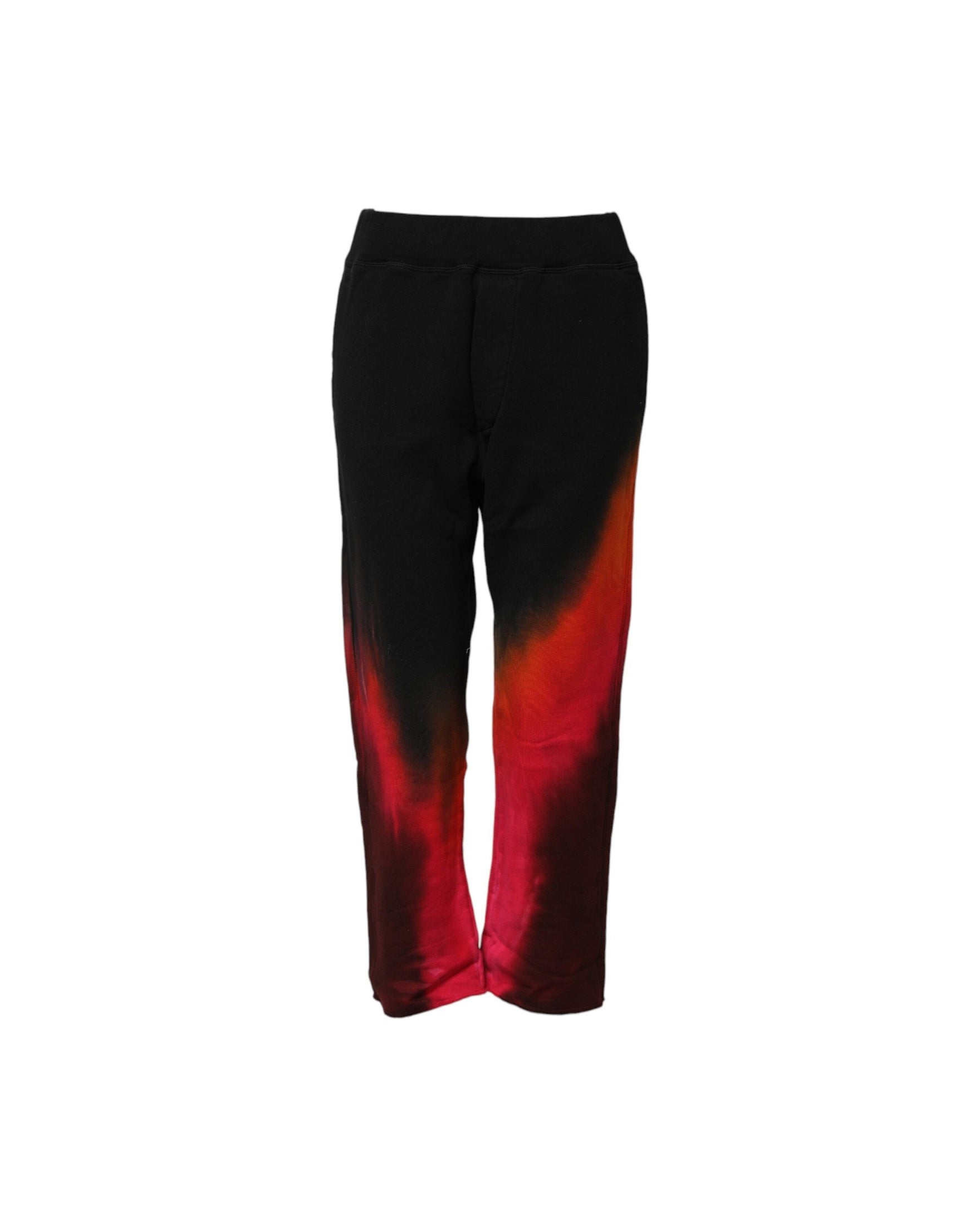 Dsquared² Black Cotton Red Straight Fit Jogger Pant Glam Steals