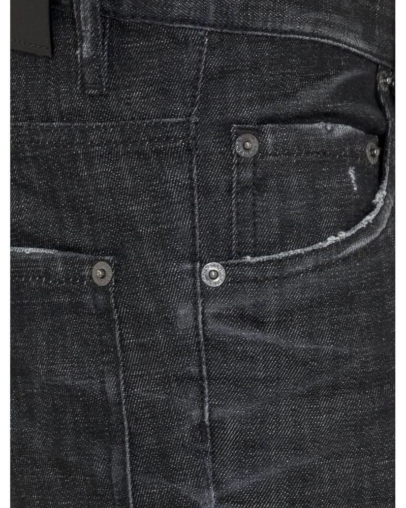 Dsquared² Black Cotton Slim Fit Jeans Jeans