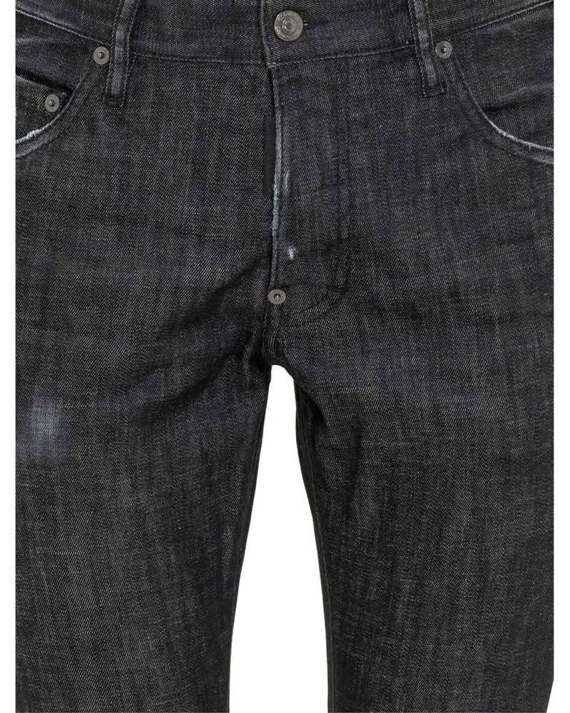 Dsquared² Black Cotton Slim Fit Jeans Jeans