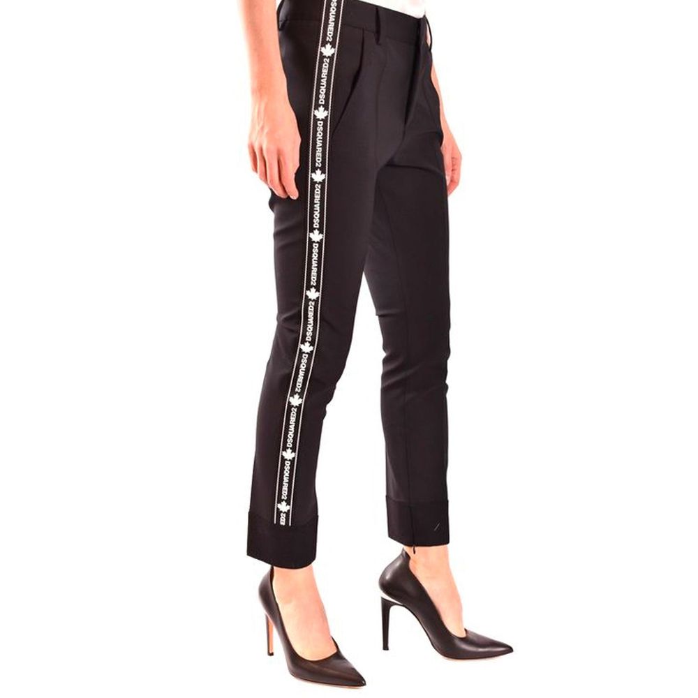 Dsquared² Black Wool Dress Pant Glam Steals