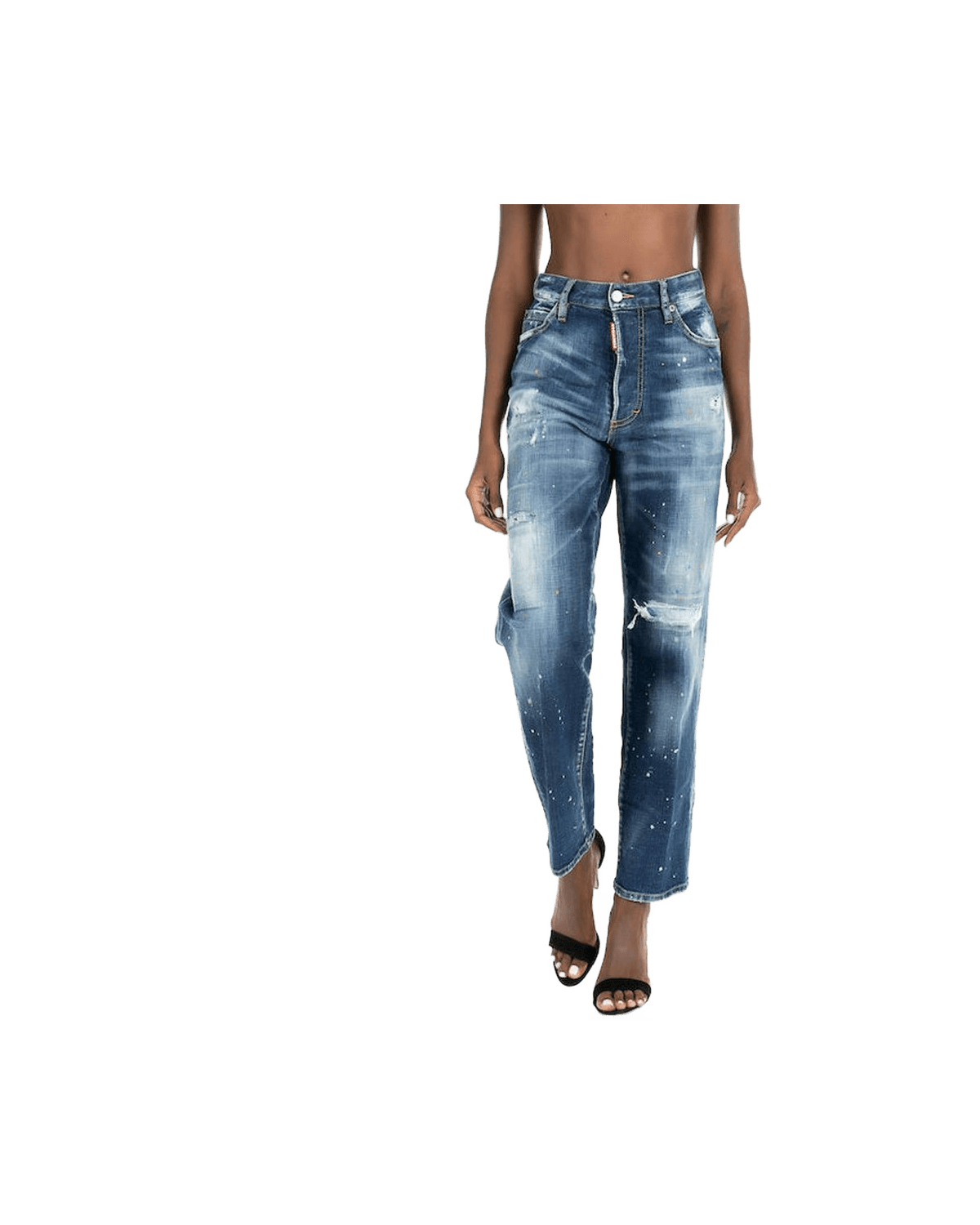 Dsquared² Blue Cotton Boyfriend Jeans Glam Steals