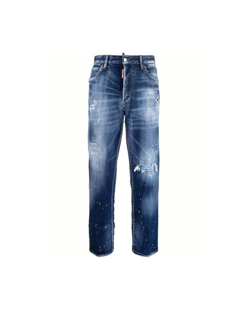 Dsquared² Blue Cotton Denim Jeans Jeans
