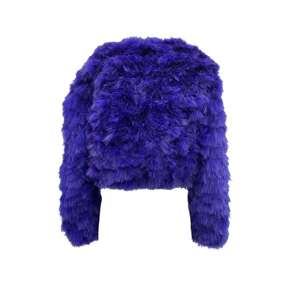 Dsquared² Blue Feather Bomber Bomber Jackets