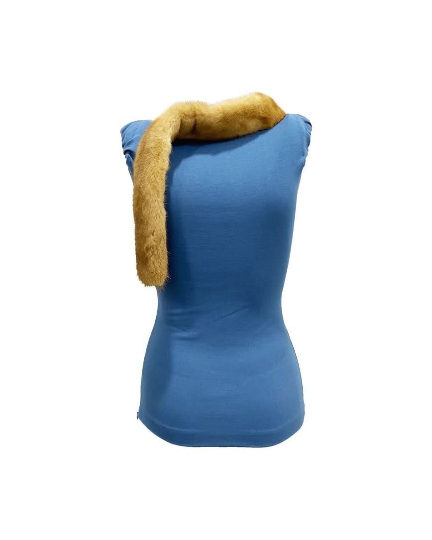 Dsquared² Blue Viscose Tank Top Tank Tops