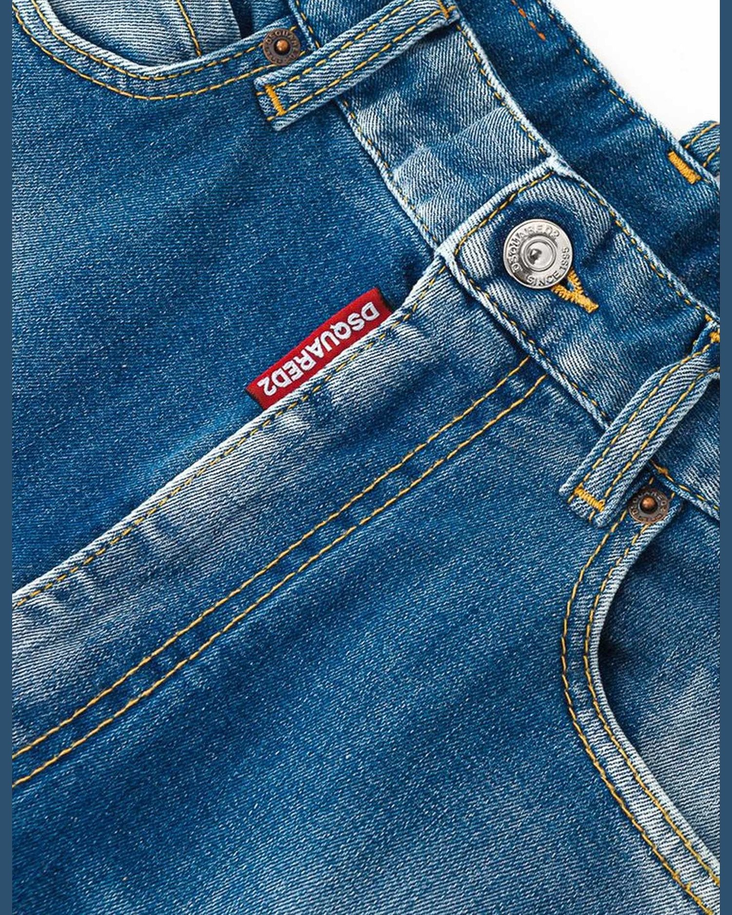 Dsquared² Cotton Jeans & Blue Pant Glam Steals