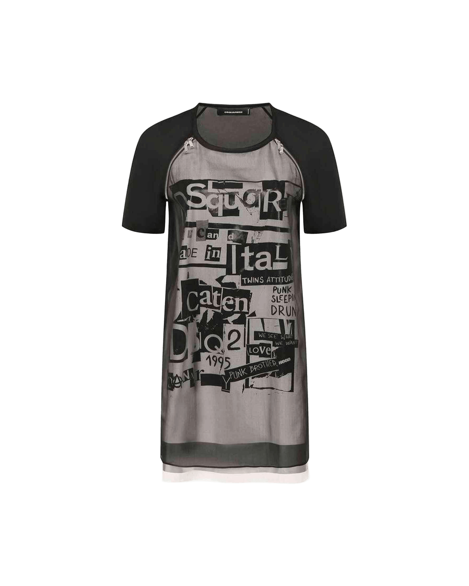 Dsquared² Silk Printed Mini Dress Glam Steals