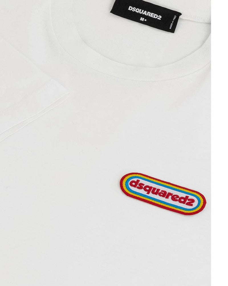 Dsquared² White Cotton T-shirt Glam Steals