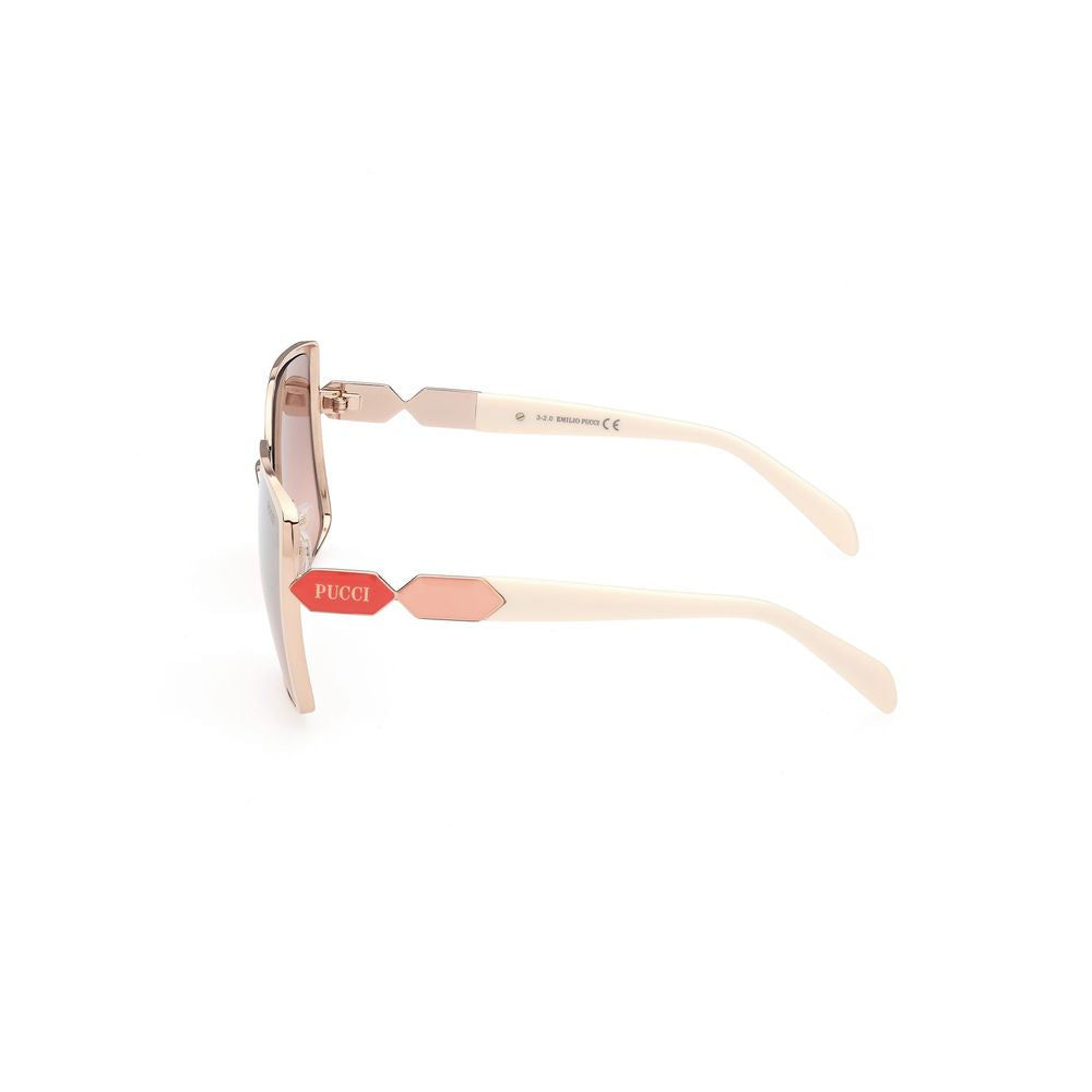 Emilio Pucci Metal White Sunglasses Glam Steals
