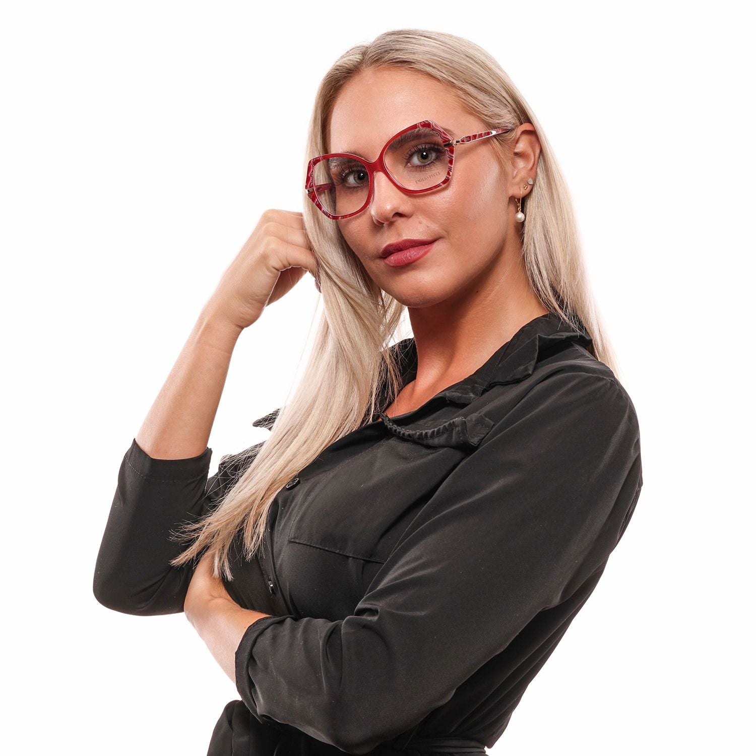 Emilio Pucci Women Optical Red Frame Glam Steals