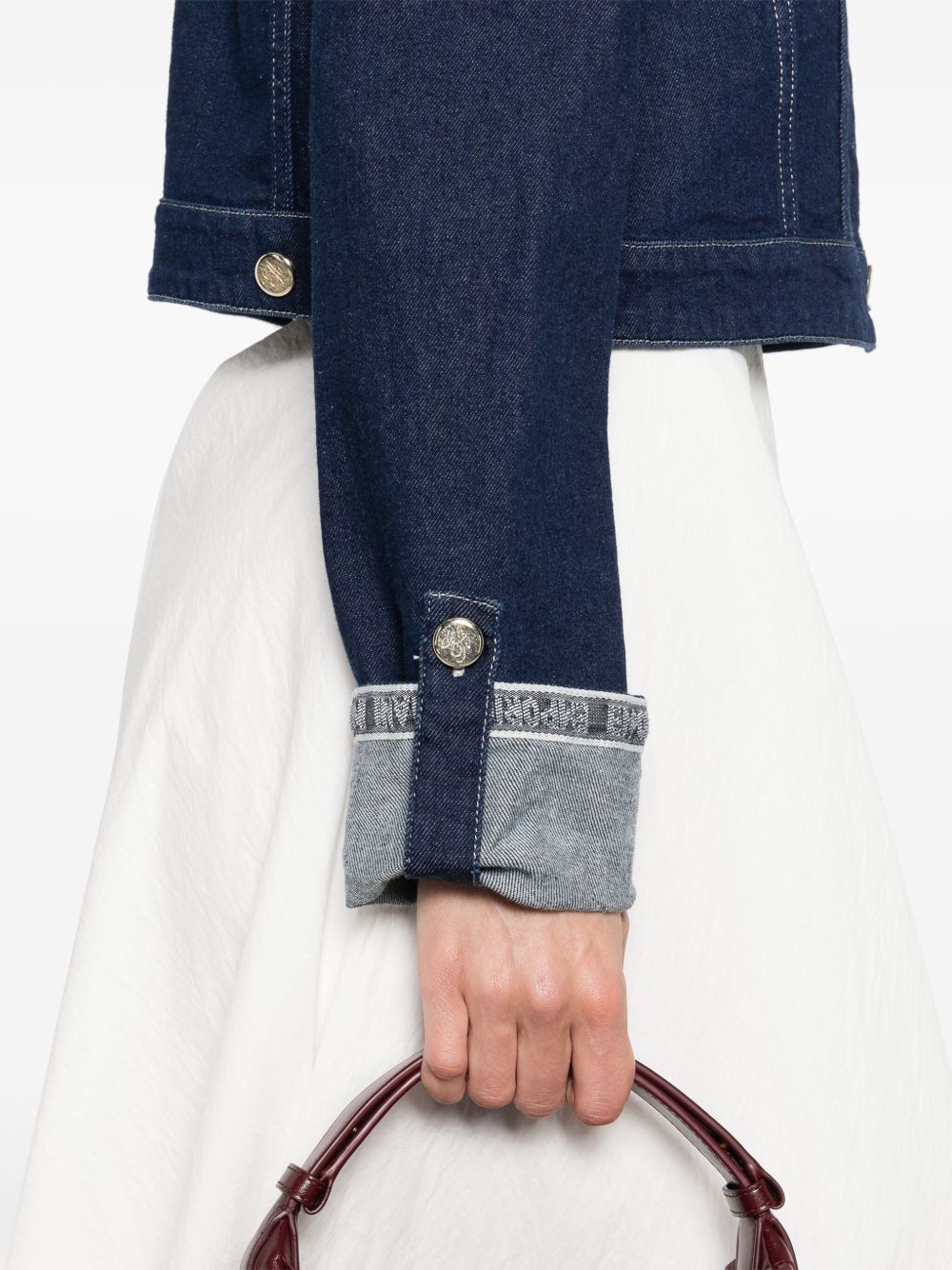 Emporio Armani Blue Coat Glam Steals