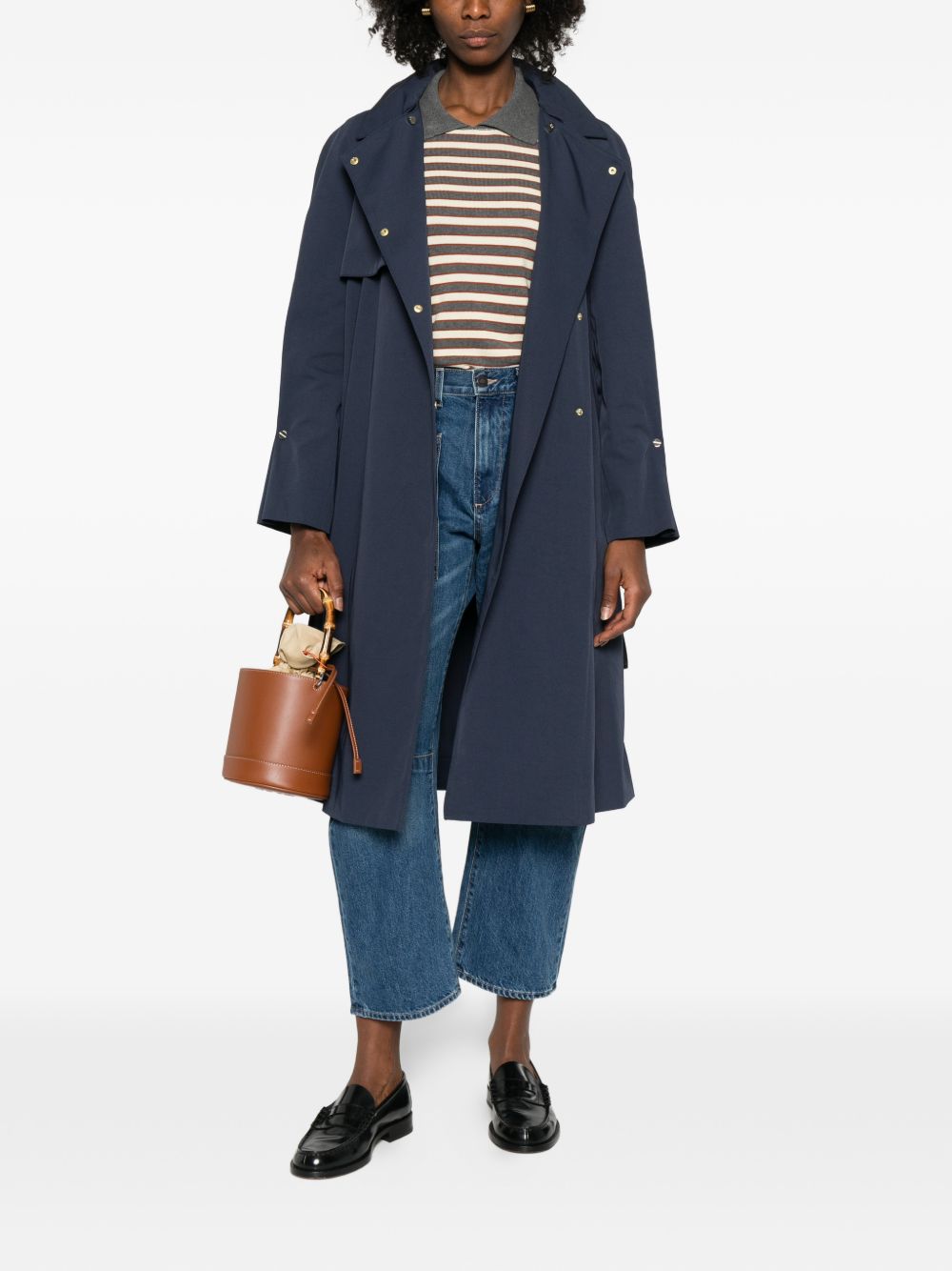 Emporio Armani Blue Coat Glam Steals