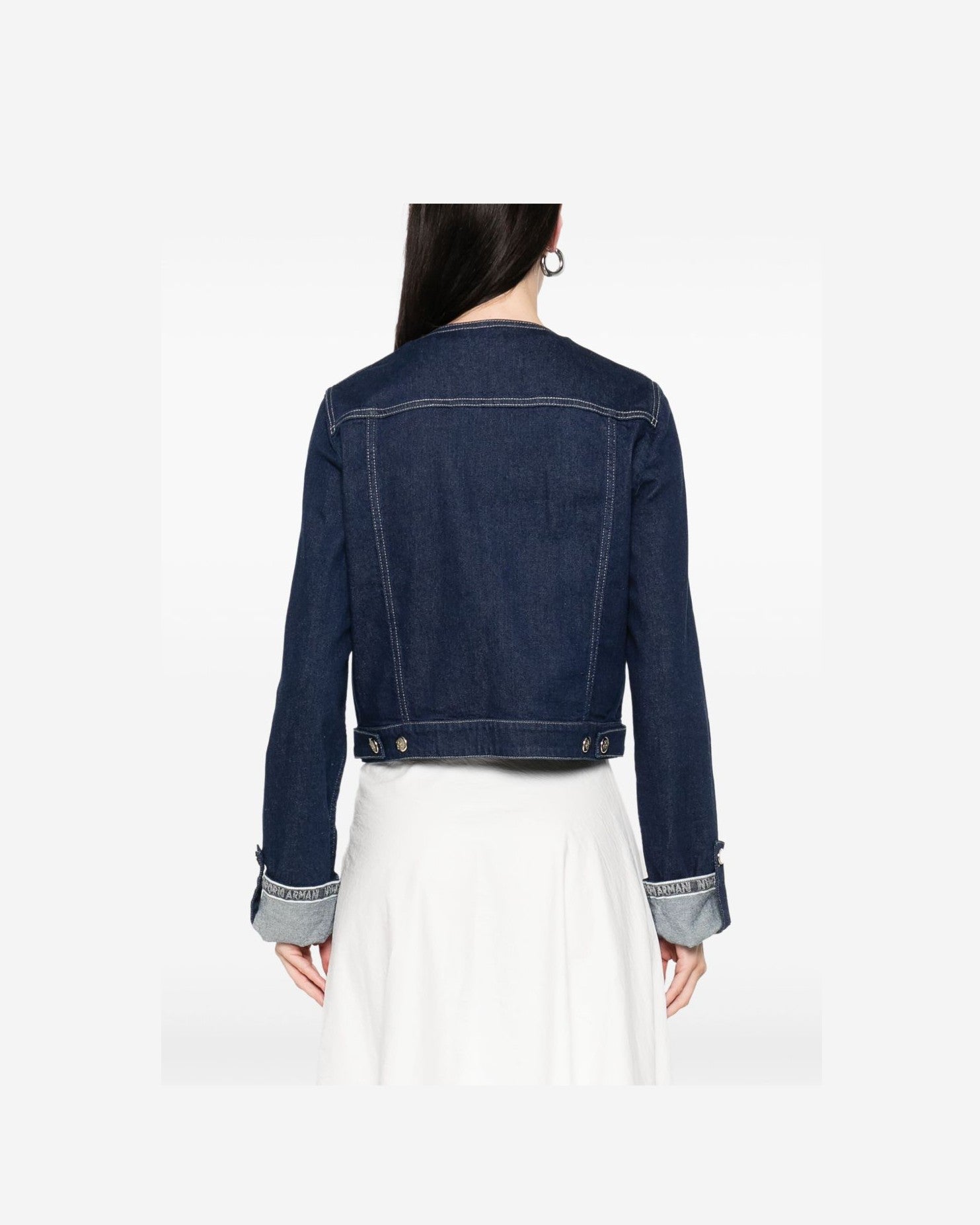 Emporio Armani Blue Coat Glam Steals