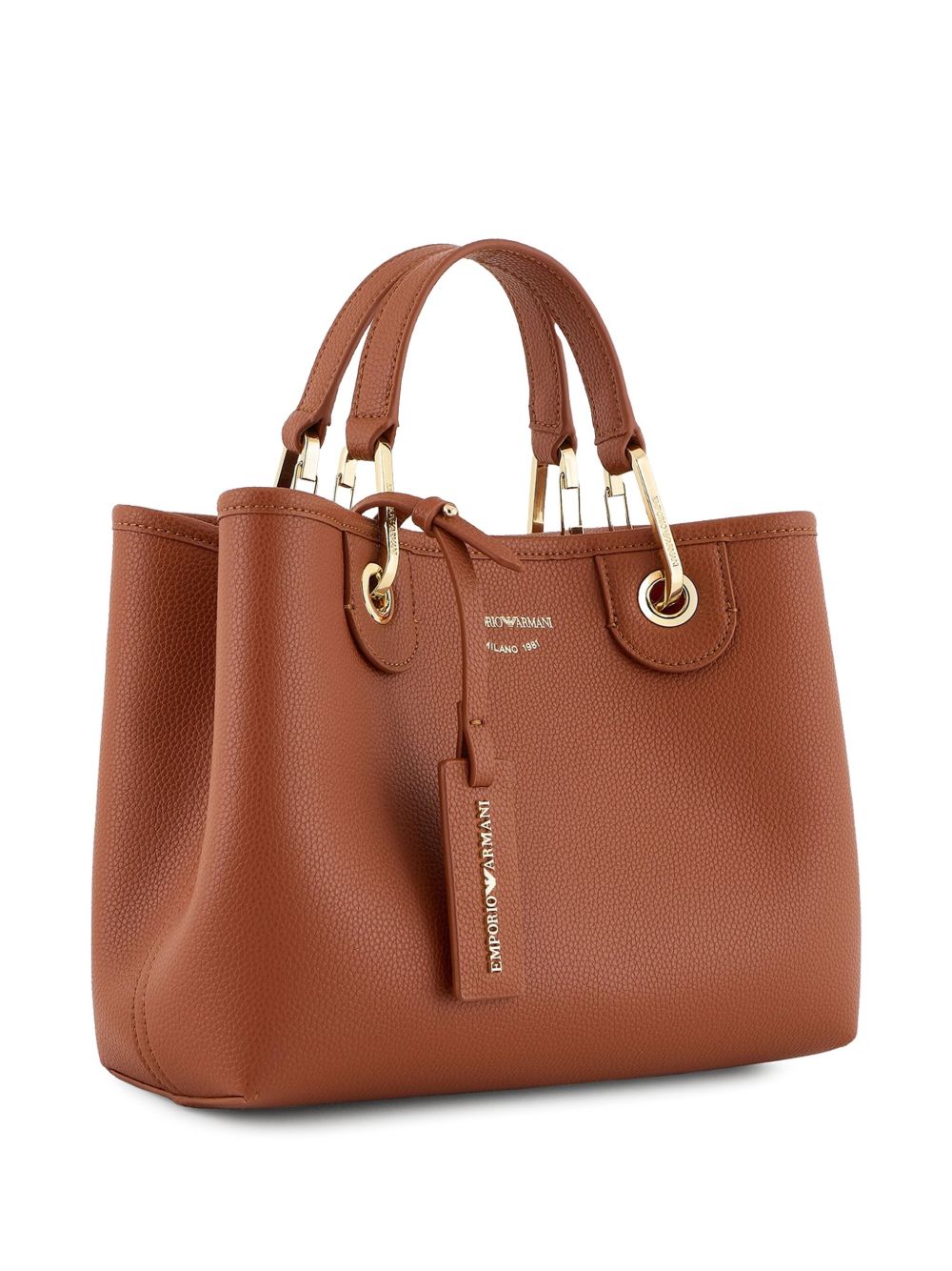 Emporio Armani Brown Leather Bag Glam Steals