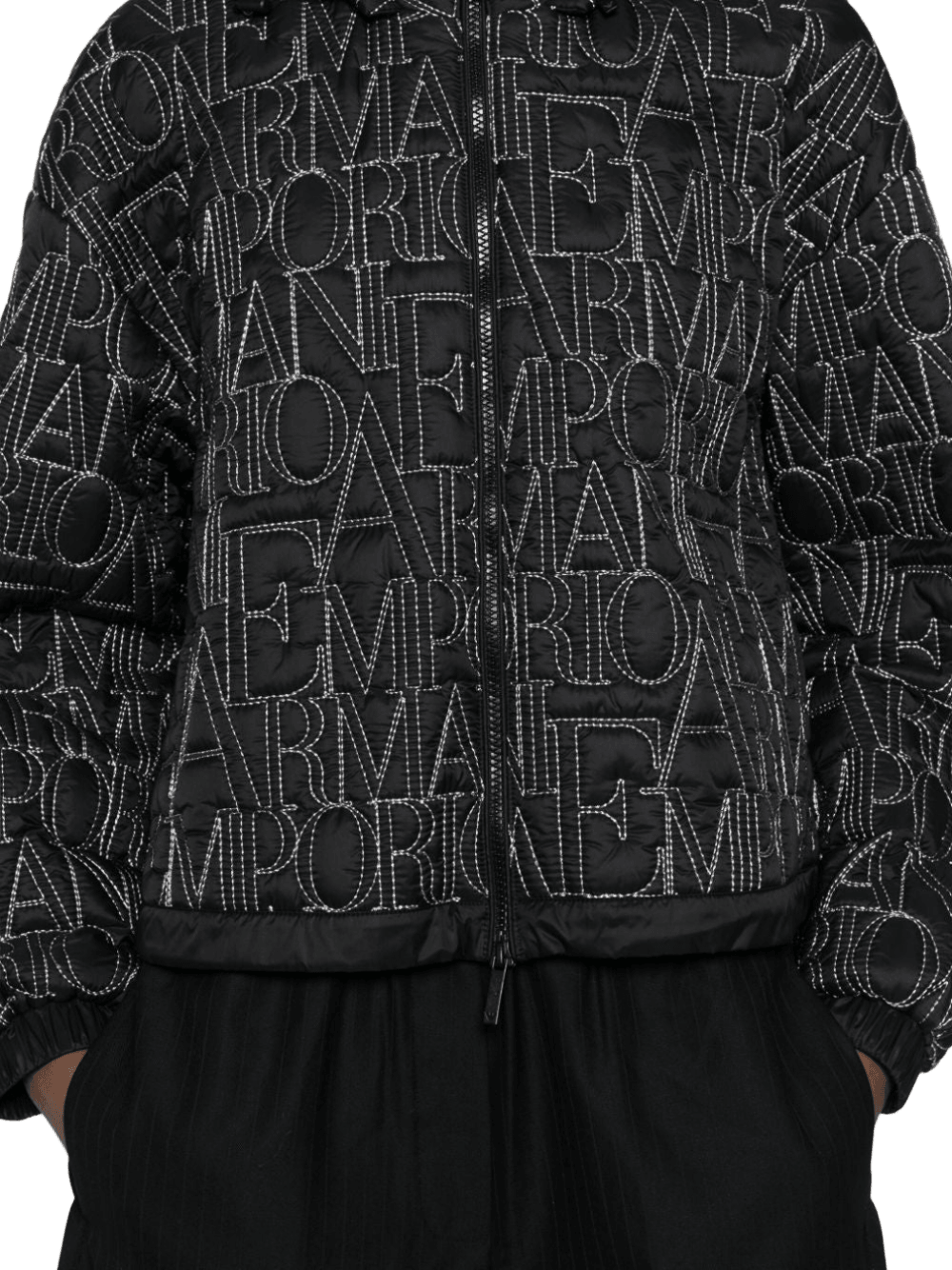Emporio Armani Coats Black Glam Steals