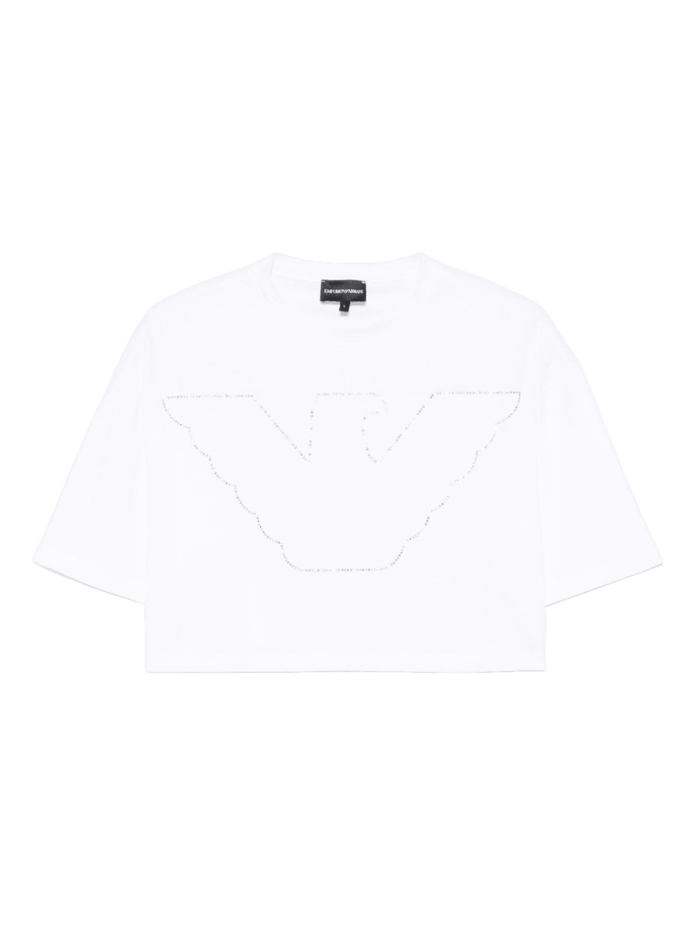Emporio Armani Crewneck Crop Top Glam Steals