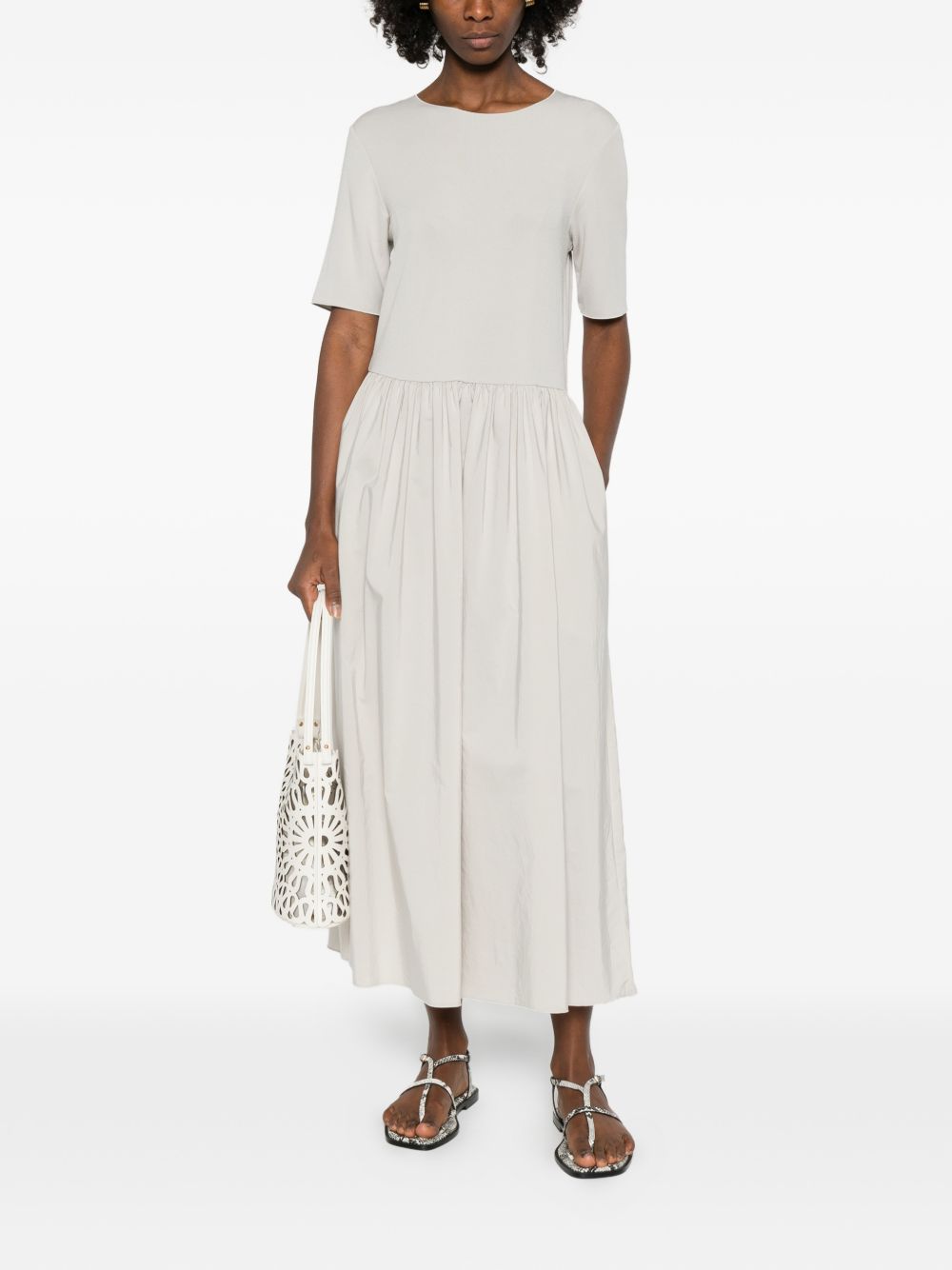 Emporio Armani Light Grey Dress Glam Steals