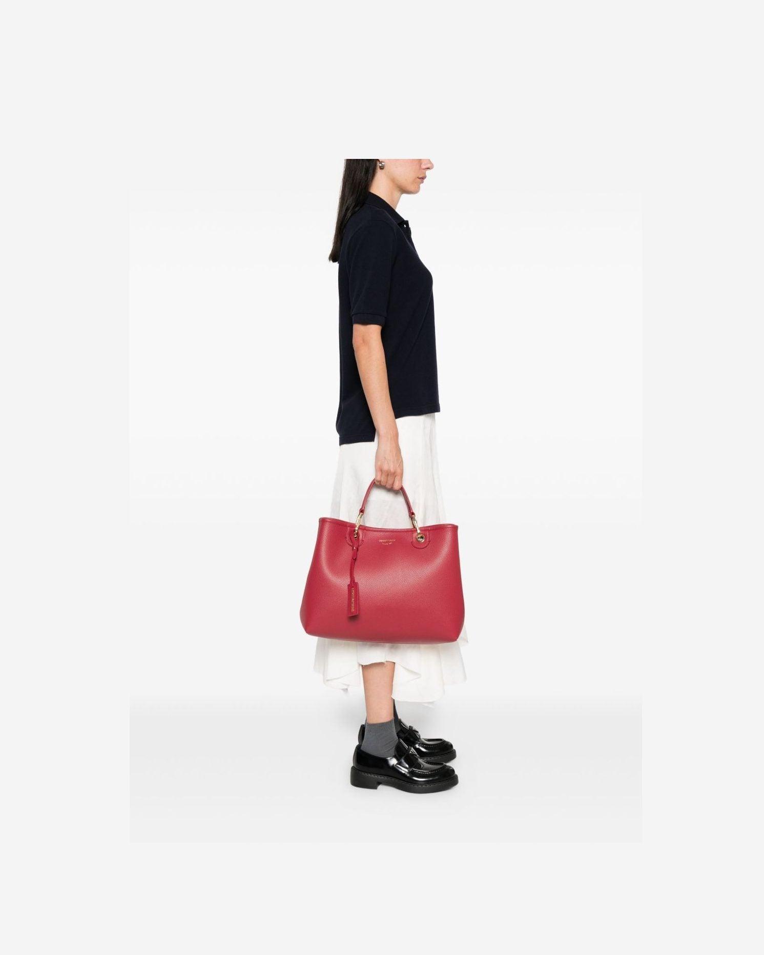 Emporio Armani Myea Medium Shopper with Deer Print Glam Steals