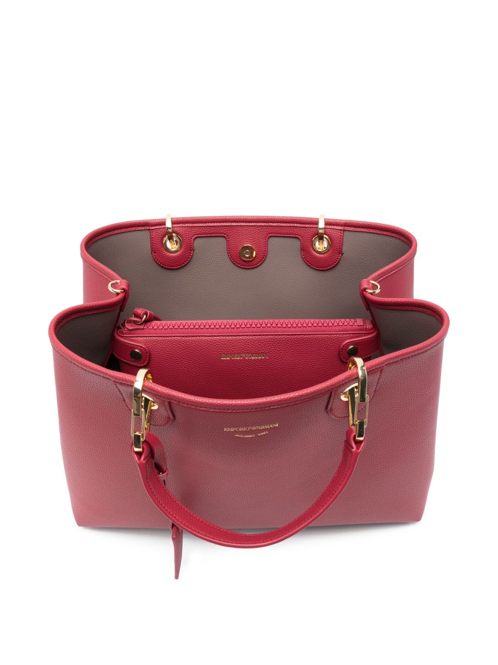 Emporio Armani Myea Medium Shopper with Deer Print Glam Steals