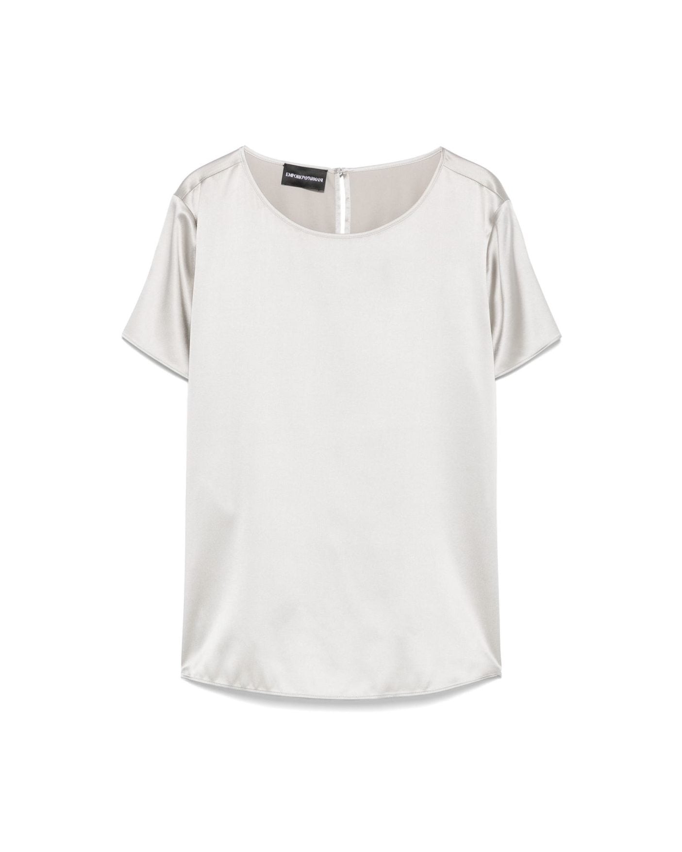 Emporio Armani Silk Crewneck Top Glam Steals