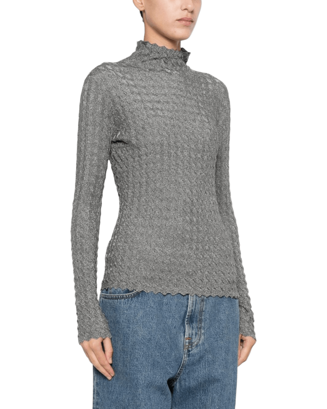Emporio Armani Silver Sweater Glam Steals