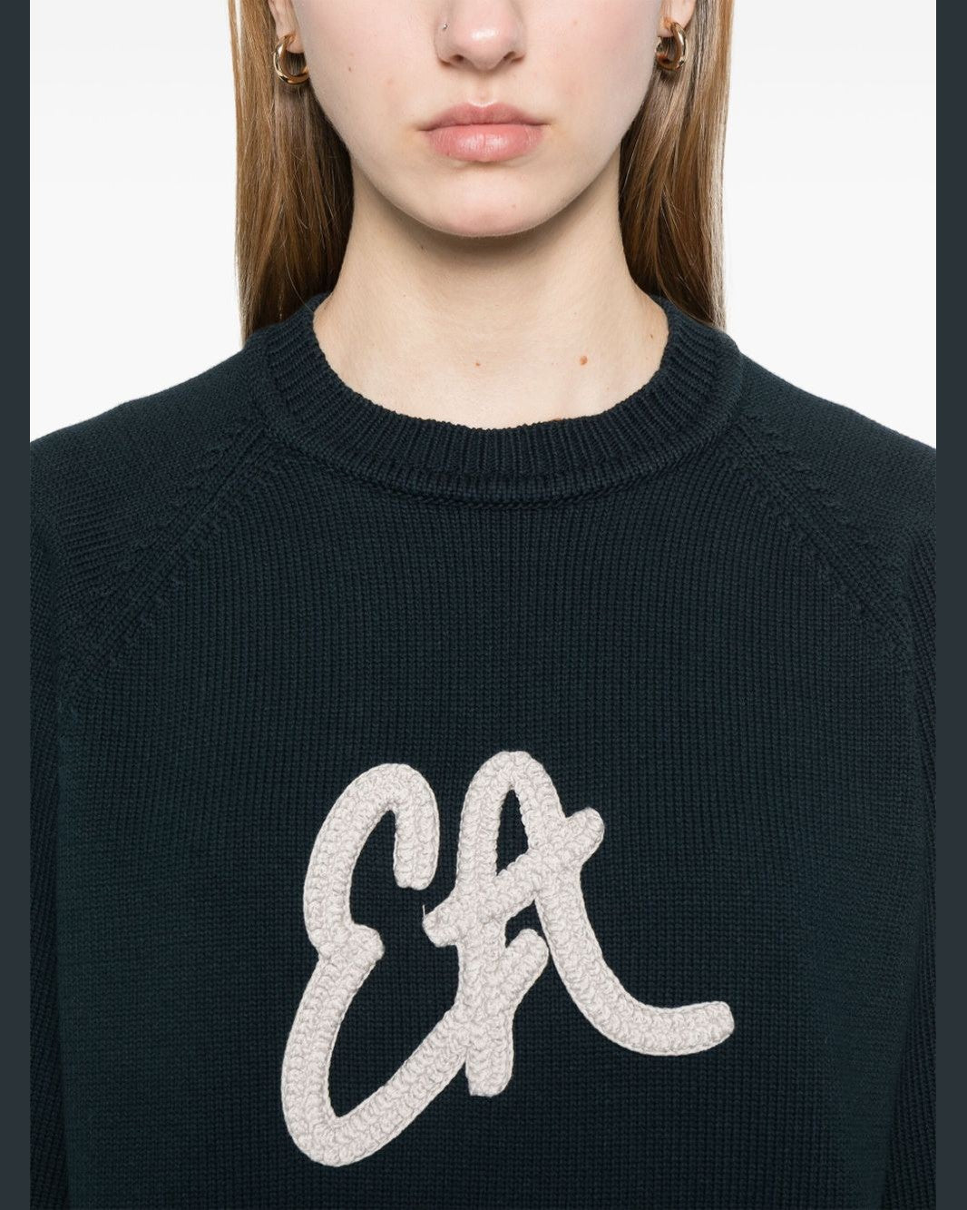 Emporio Armani Sweater with Maxi Ea Icon Logo Glam Steals
