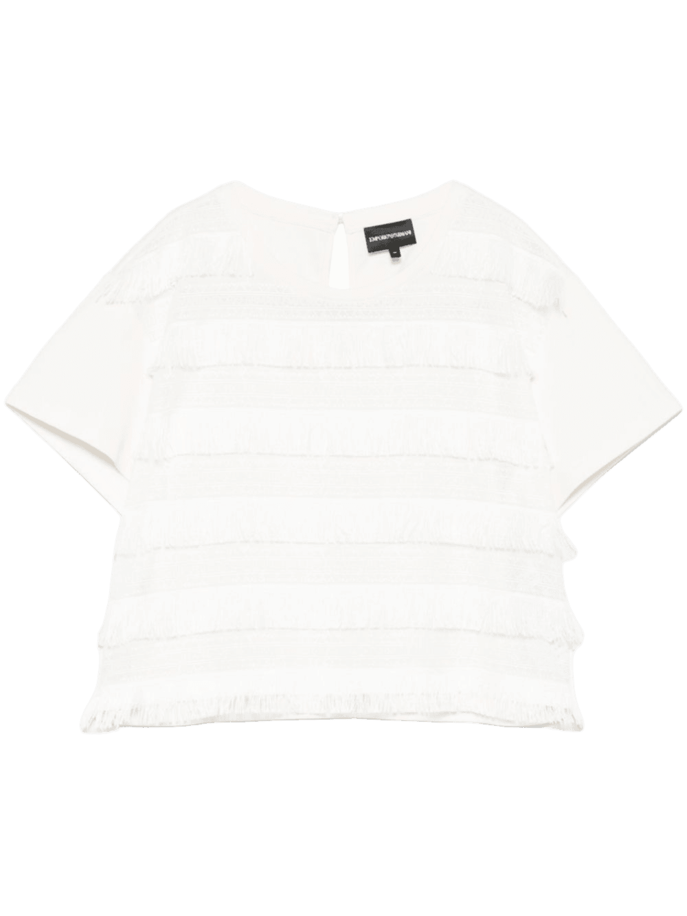 Emporio Armani T-shirt with Fringes Glam Steals