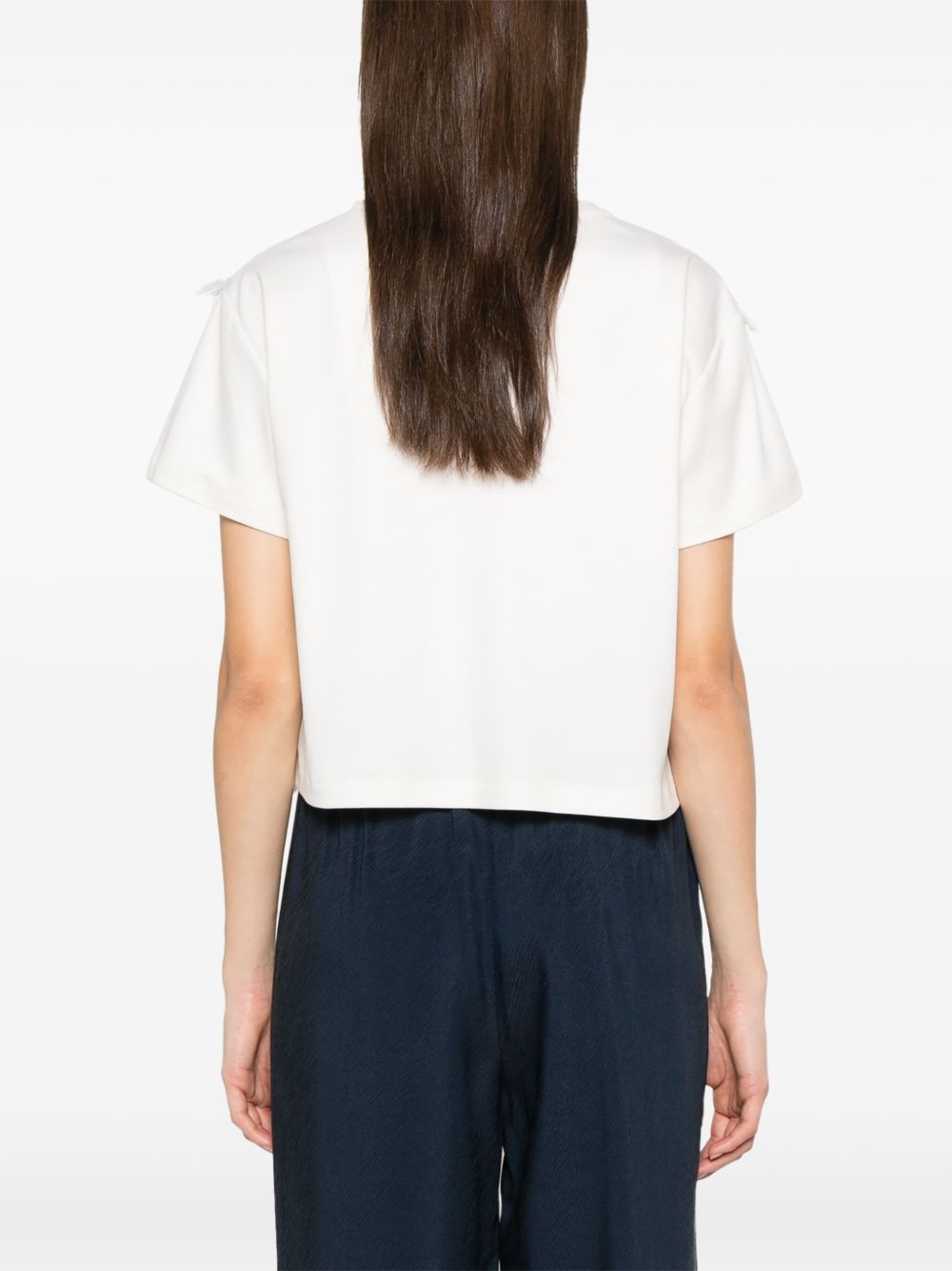 Emporio Armani T-shirt with Fringes Glam Steals