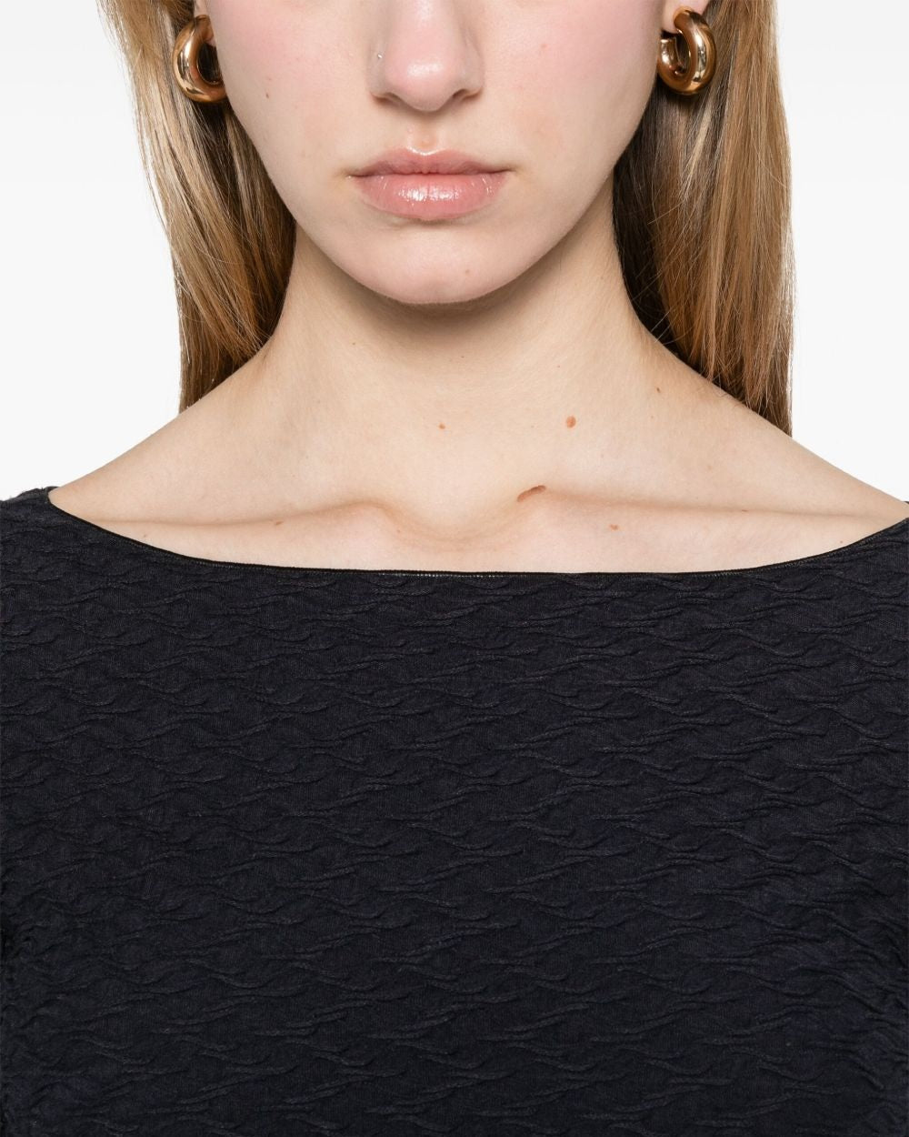 Emporio Armani Textured Top Glam Steals