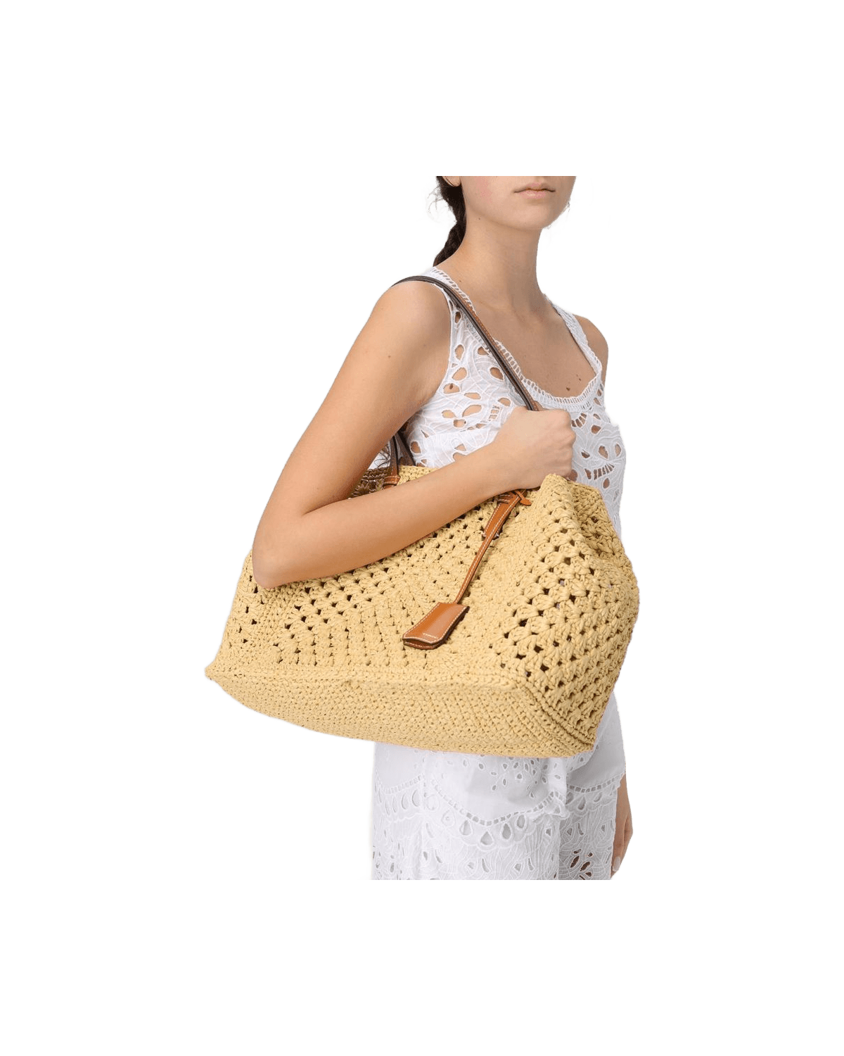 Ermanno Scervino Beige Leather Handbag Glam Steals