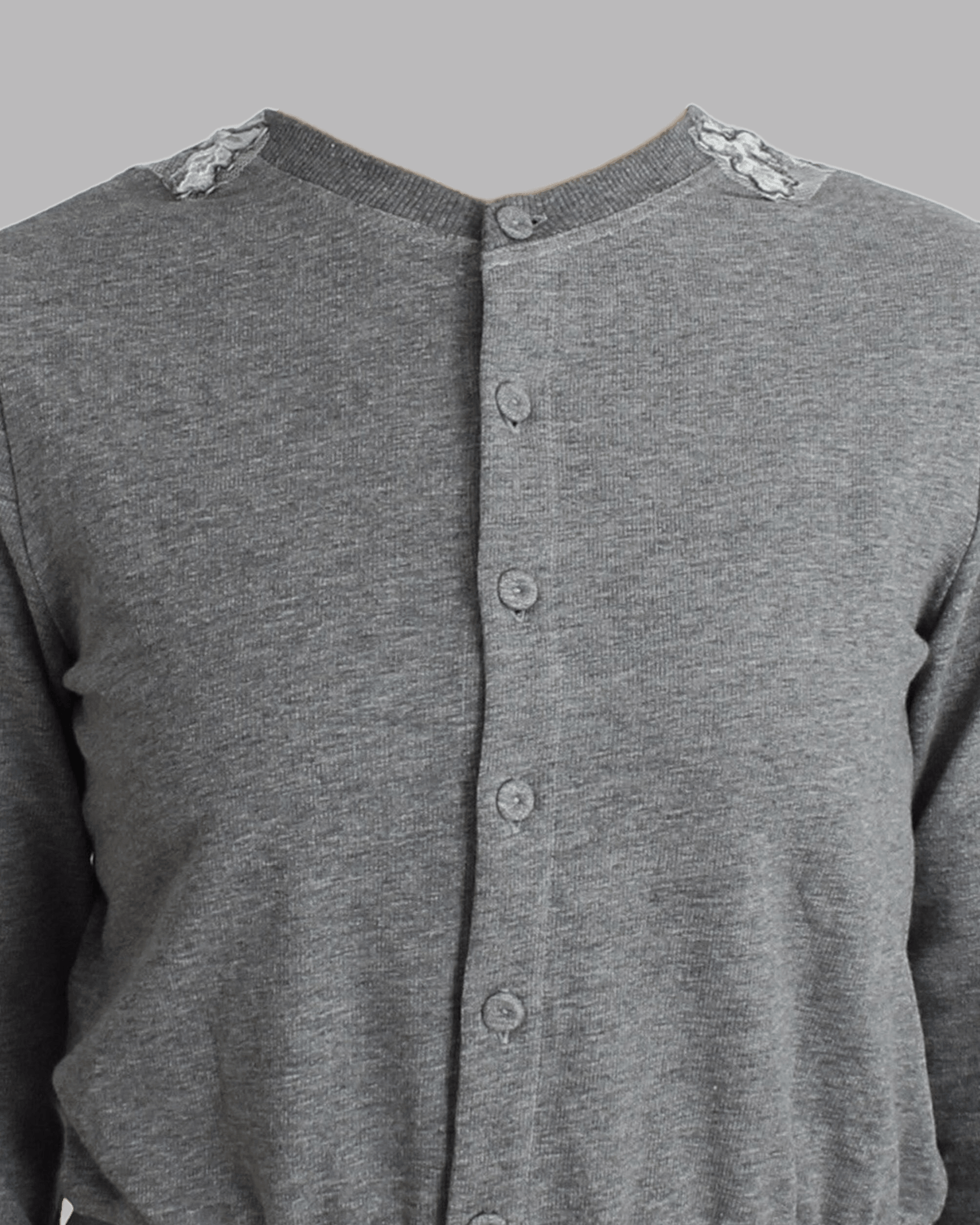 Ermanno Scervino Gray Lace Lingerie Sweater Cardigan Top Cardigans