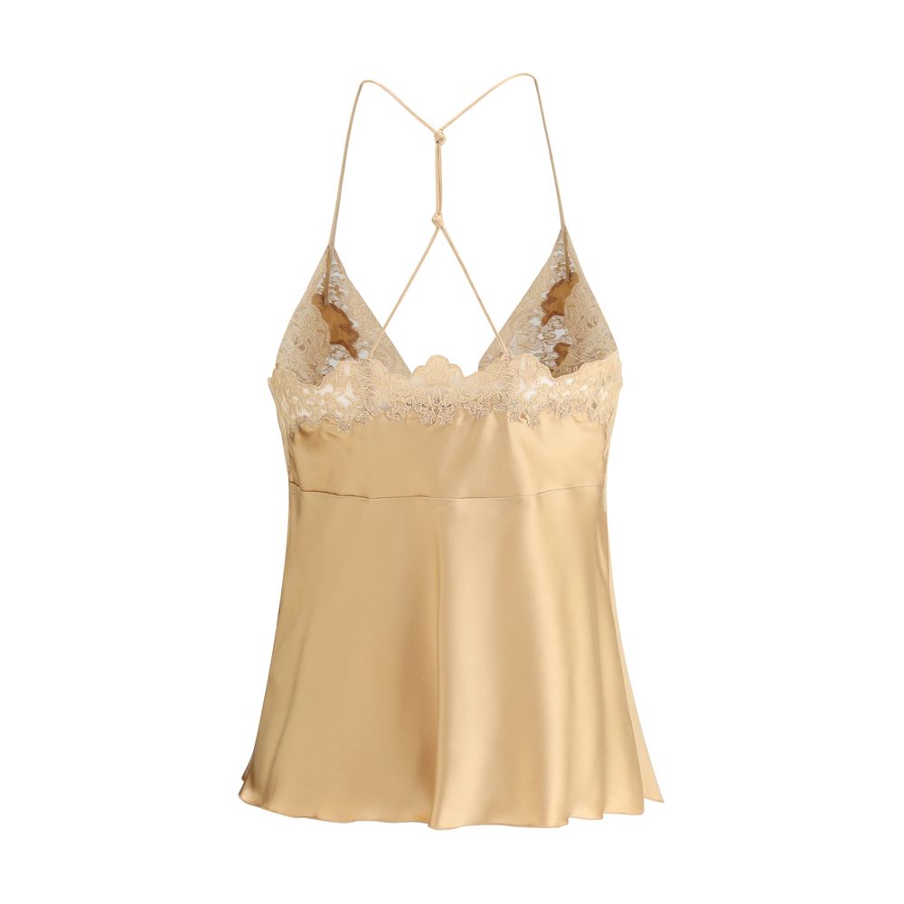 Ermanno Scervino Silk and Lace Top Glam Steals