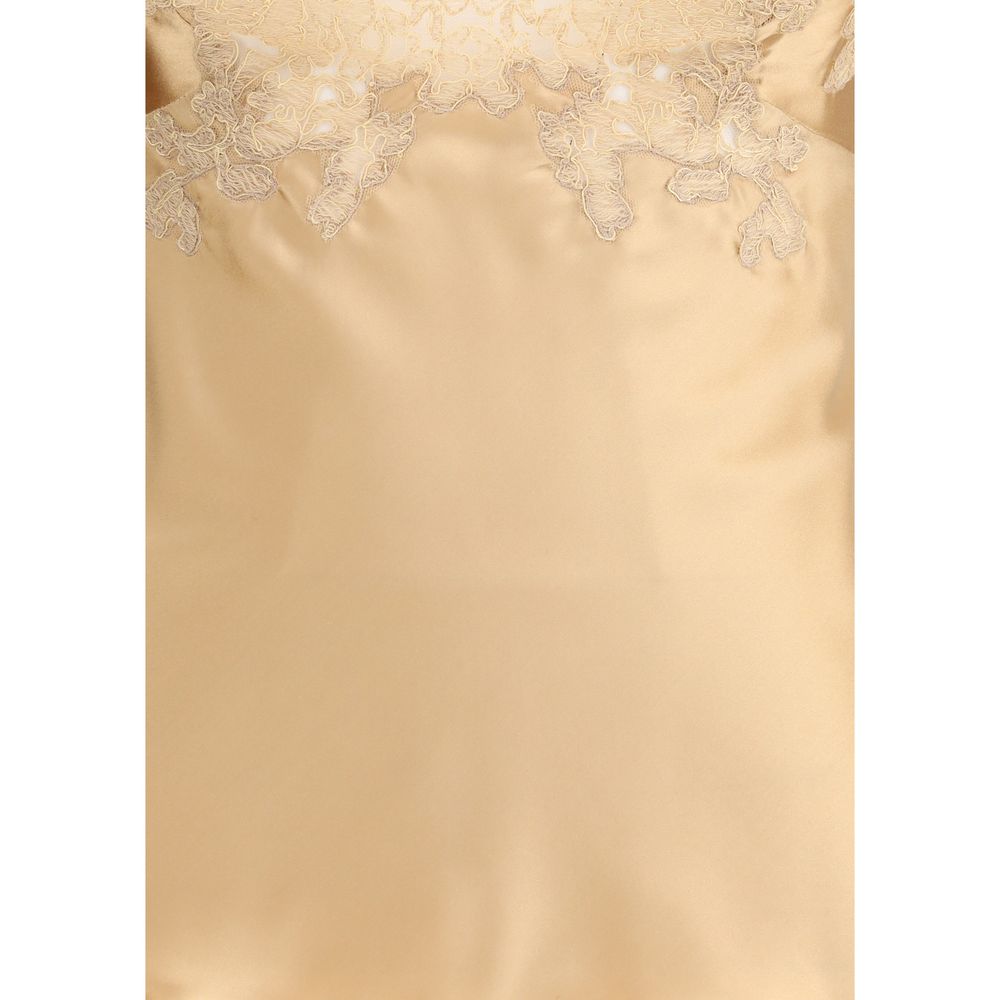 Ermanno Scervino Silk and Lace Top Glam Steals